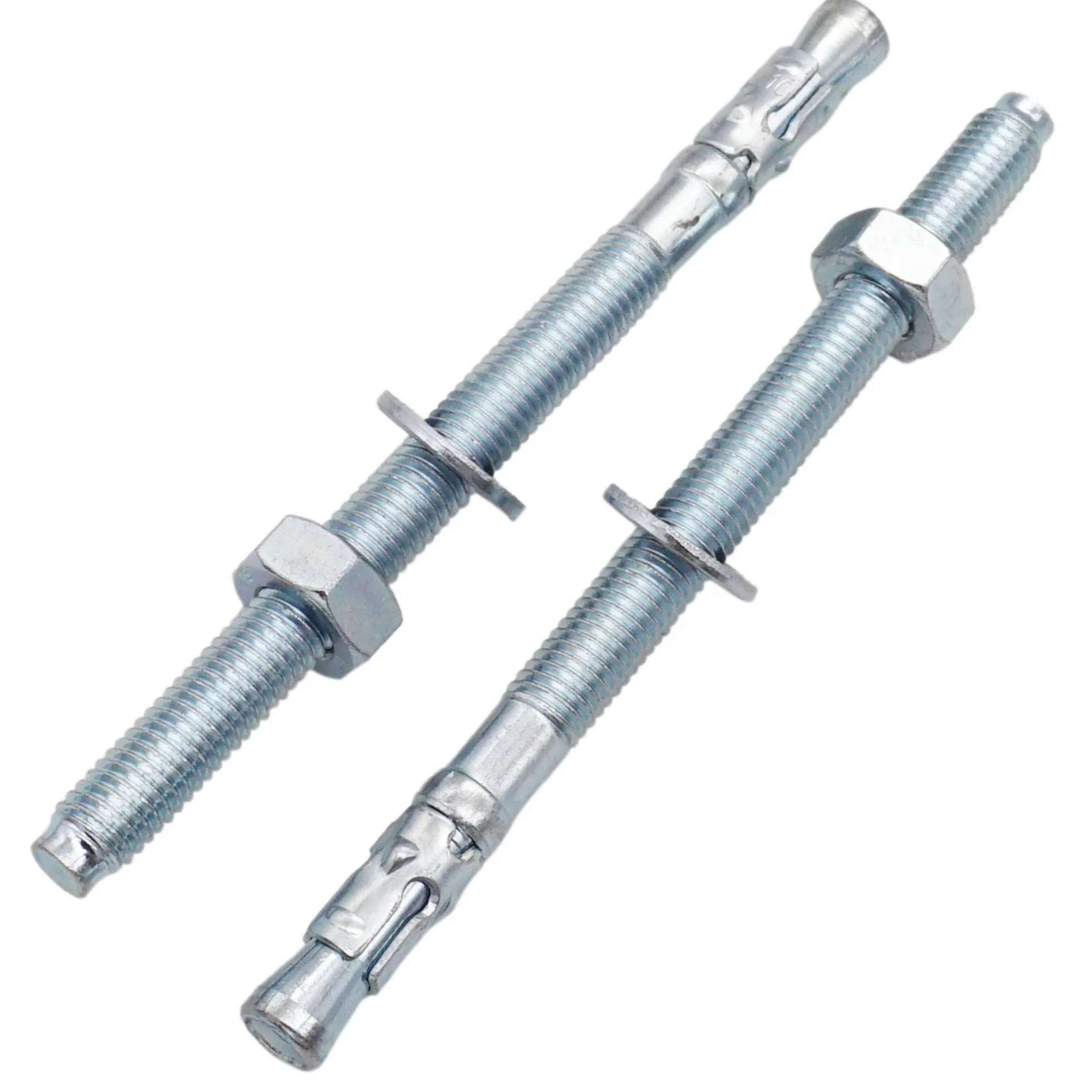 SKIR'CO (2 szt.) ocynkowane kotwy klinowe M10 x 140 mm, metalowe kołki, śruba kotwiąca, kotwa murarska, kotwa do betonu