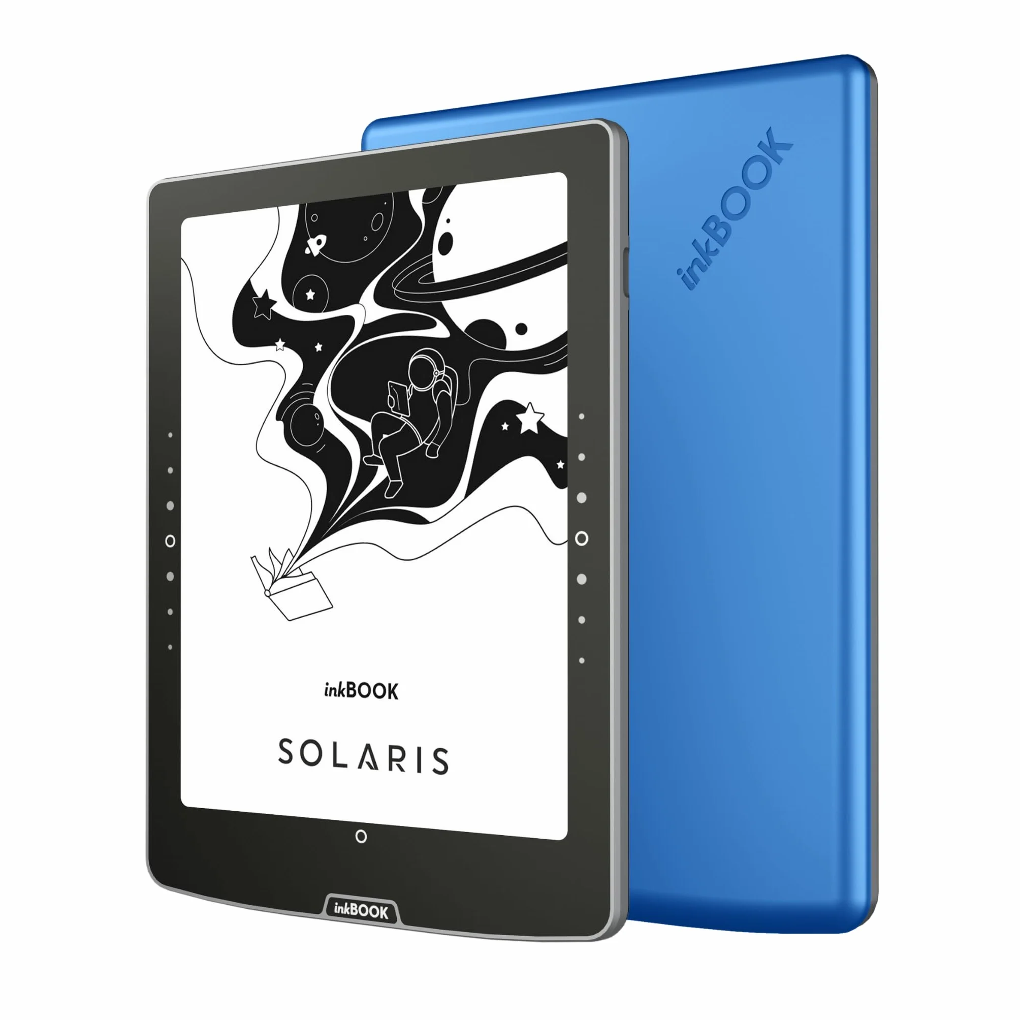 inkBOOK Solaris Blue 6" czytnik ebooków podświetlany ekran aplikacje Kindle Legimi Empik Go Wattpad audiobooki TTS bez reklam polskie menu