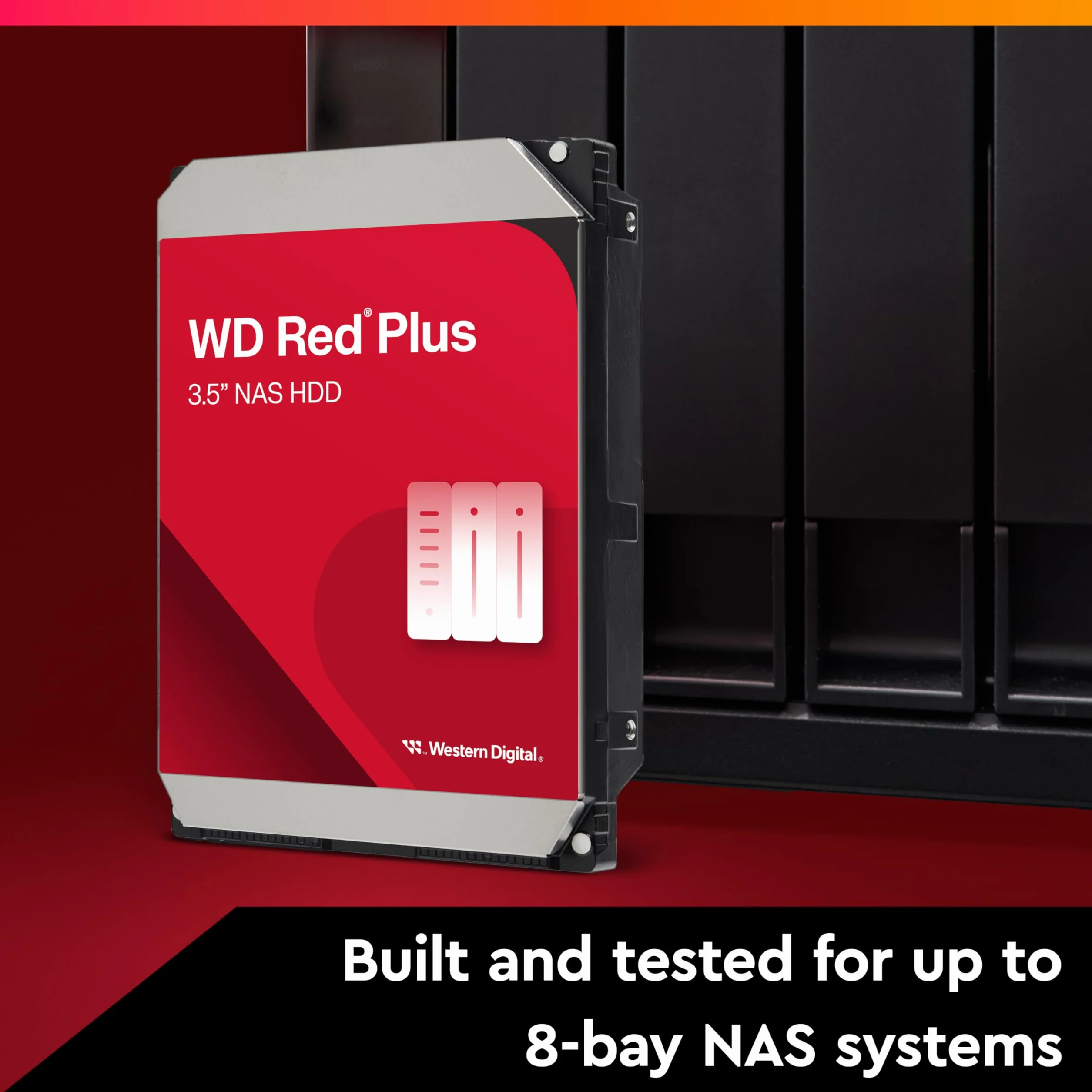 WD czerwony 1 TB NAS 3,5 cala wewnętrzny dysk twardy - klasa 5400 obr./min, SATA 6 Gb/s, CMR, 64 MB Cache - WD10EFRX