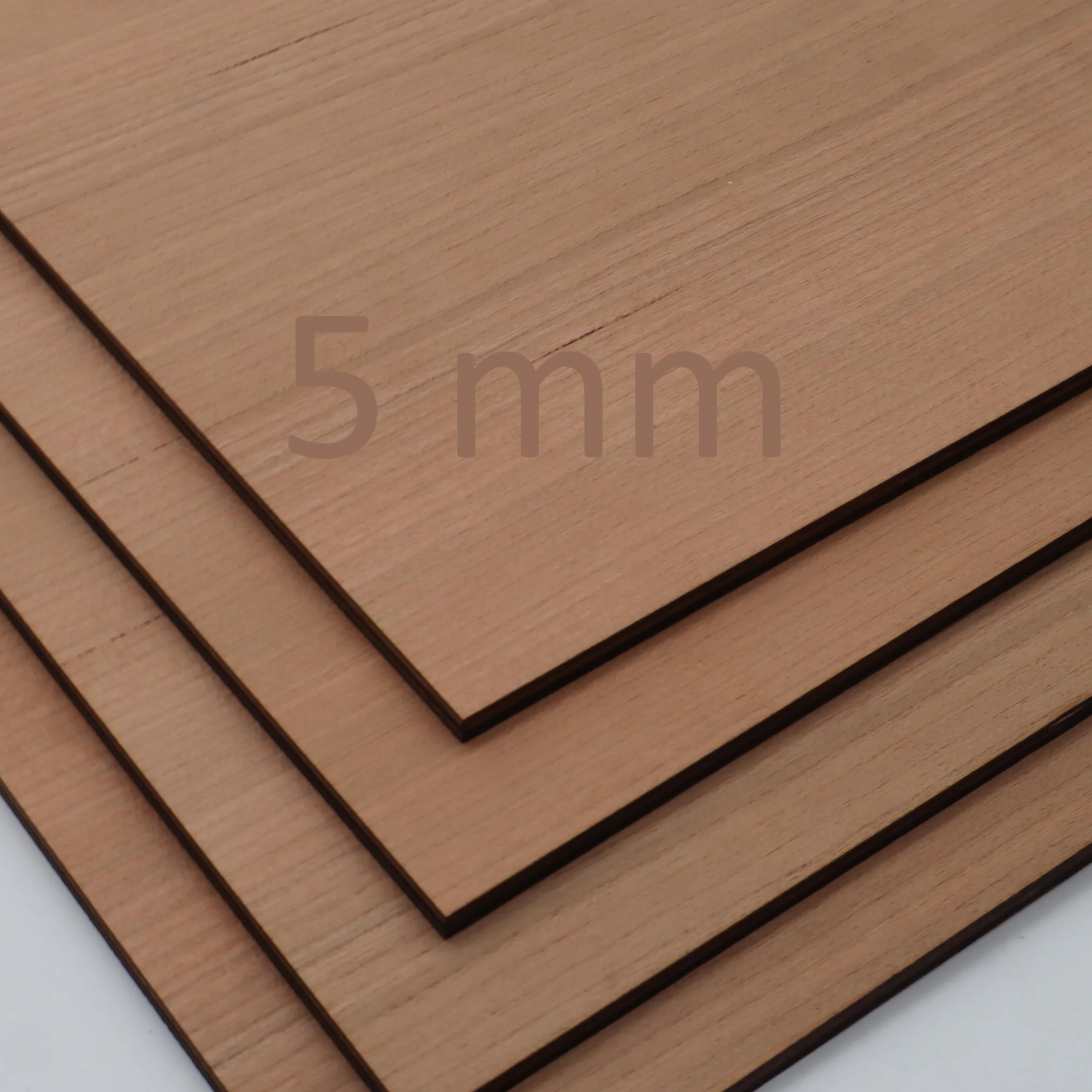 Sklejka z drzewa wiśniowego 5 mm, idealna do prac laserowych, CNC i majsterkowania, wytrzymała grubość 5 mm zapewnia stabilność i precyzję, fornir na noże premium do szlachetnego wykończenia i
