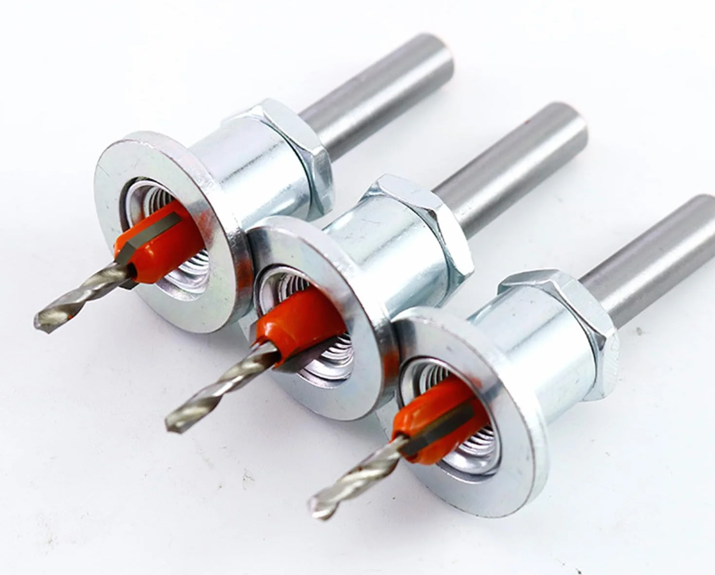 2 x zestaw wierteł stożkowych 8 mm z ogranicznikiem głębokości, wiertło do wiertła 2,8-3,2 mm z kluczem sześciokątnym i śrubami do drewna i tworzywa sztucznego
