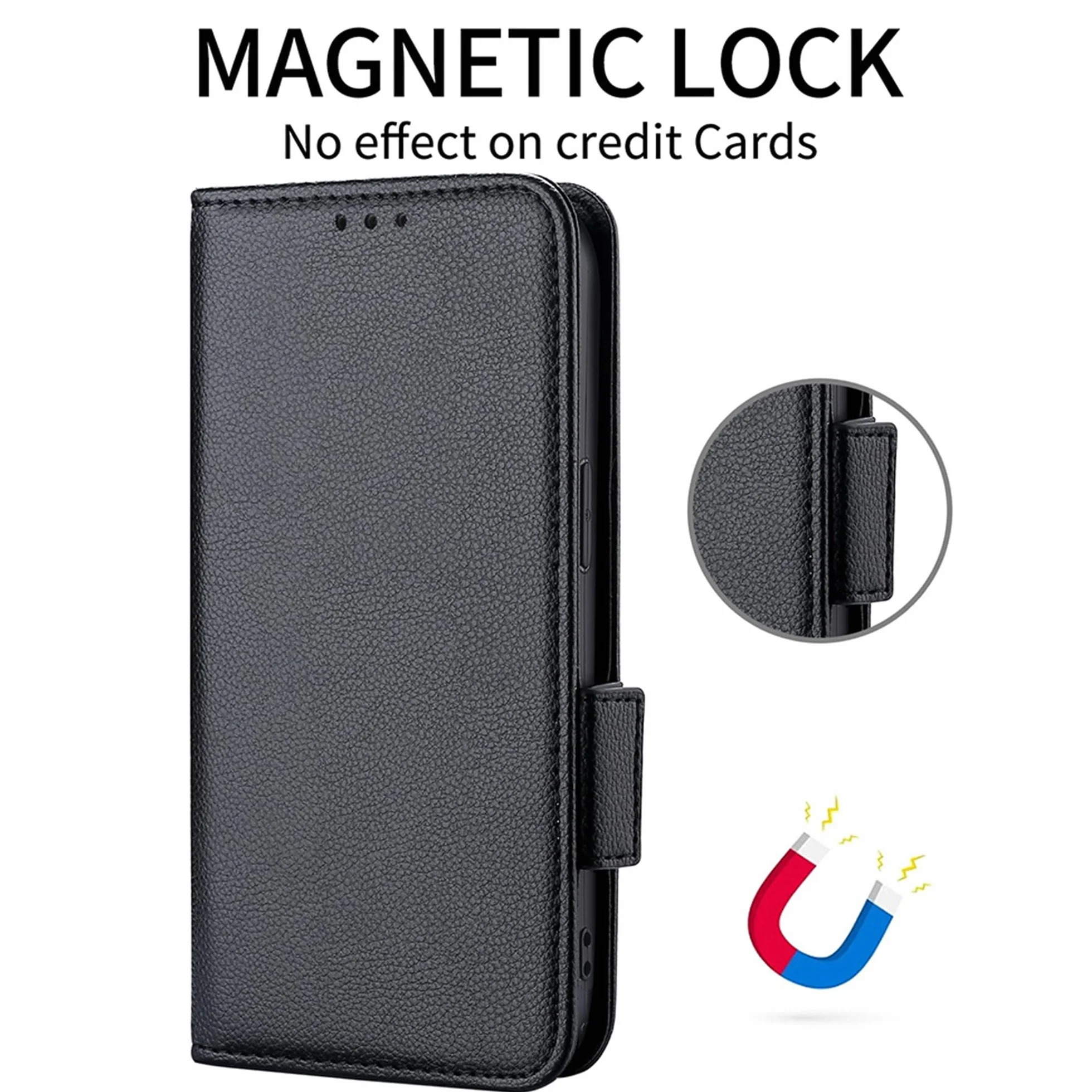 Etui Oppo A5 Pro 4G/5G z klapką, skóra poliuretanowa, szkło premium, stojak, magnes