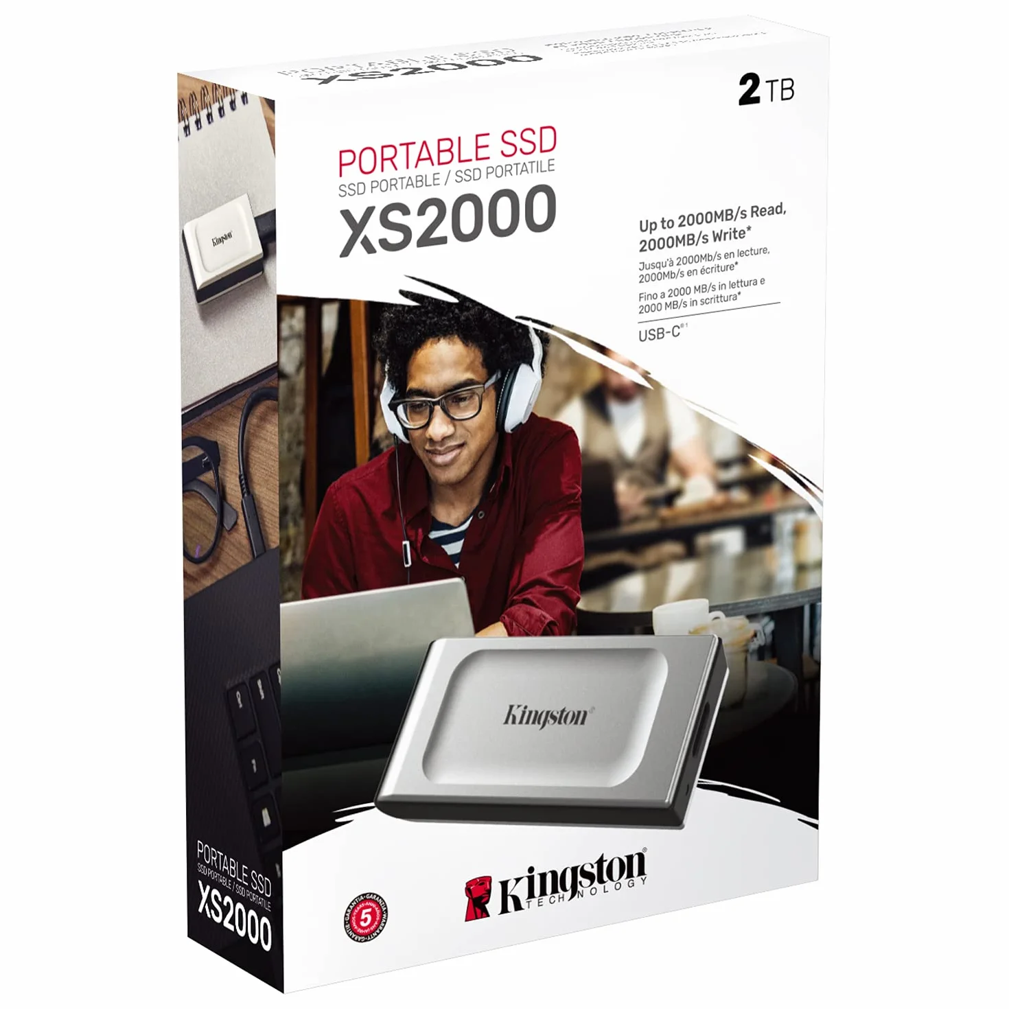 Kingston XS2000 Zewnętrzny dysk SSD 2 TB USB 3.2 Gen 2 - SXS2000/2000G