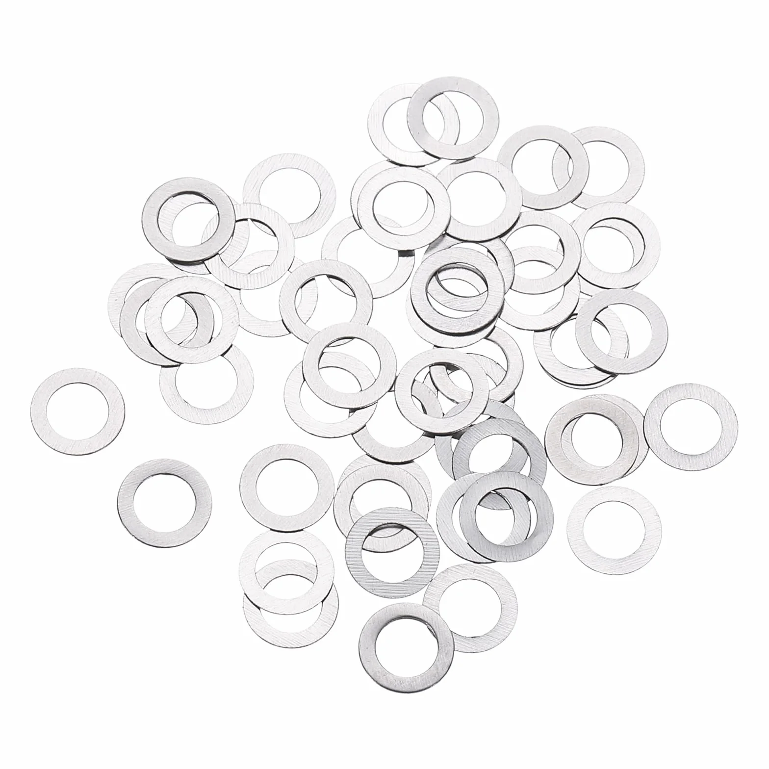 QUARKZMAN M3 304 podkładki ze stali nierdzewnej, 50 sztuk, 3 x 5 x 0,1 mm, ultra płaskie podkładki karoseryjne do sworzni śrubowych, napraw elektroniki, samochodów