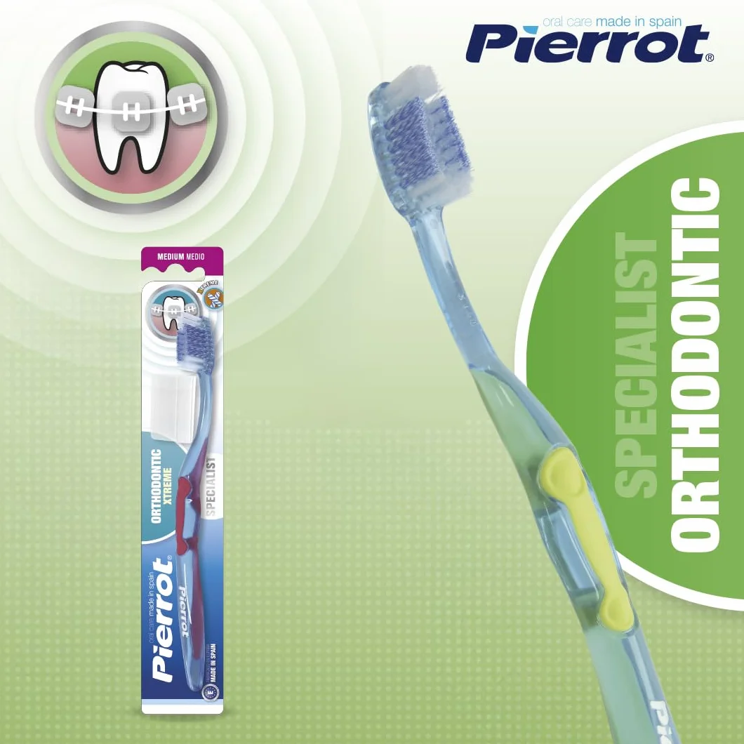 PIERROT Szczoteczka manualna 190mm Orthodontic Xtreme