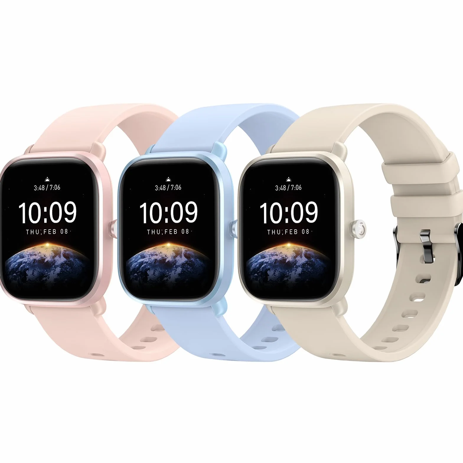 Higgs 3 Pack 20 mm Pasek Kompatybilny z Amazfit GTS 2 Mini/4 Mini/GTS 2 2e 3 4 42 mm, Miękkie Silikonowe Bransoletki Sportowe