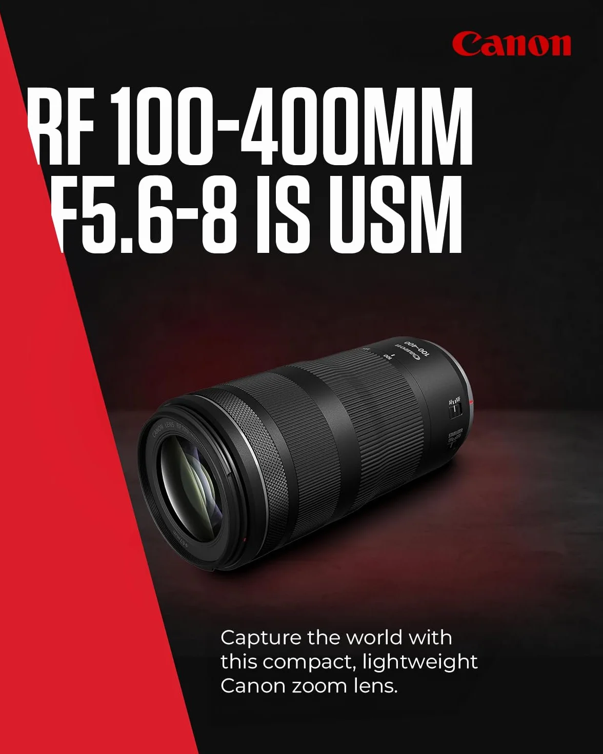 Canon RF 100-400mm F5.6-8 IS USM Teleobiektyw czarny