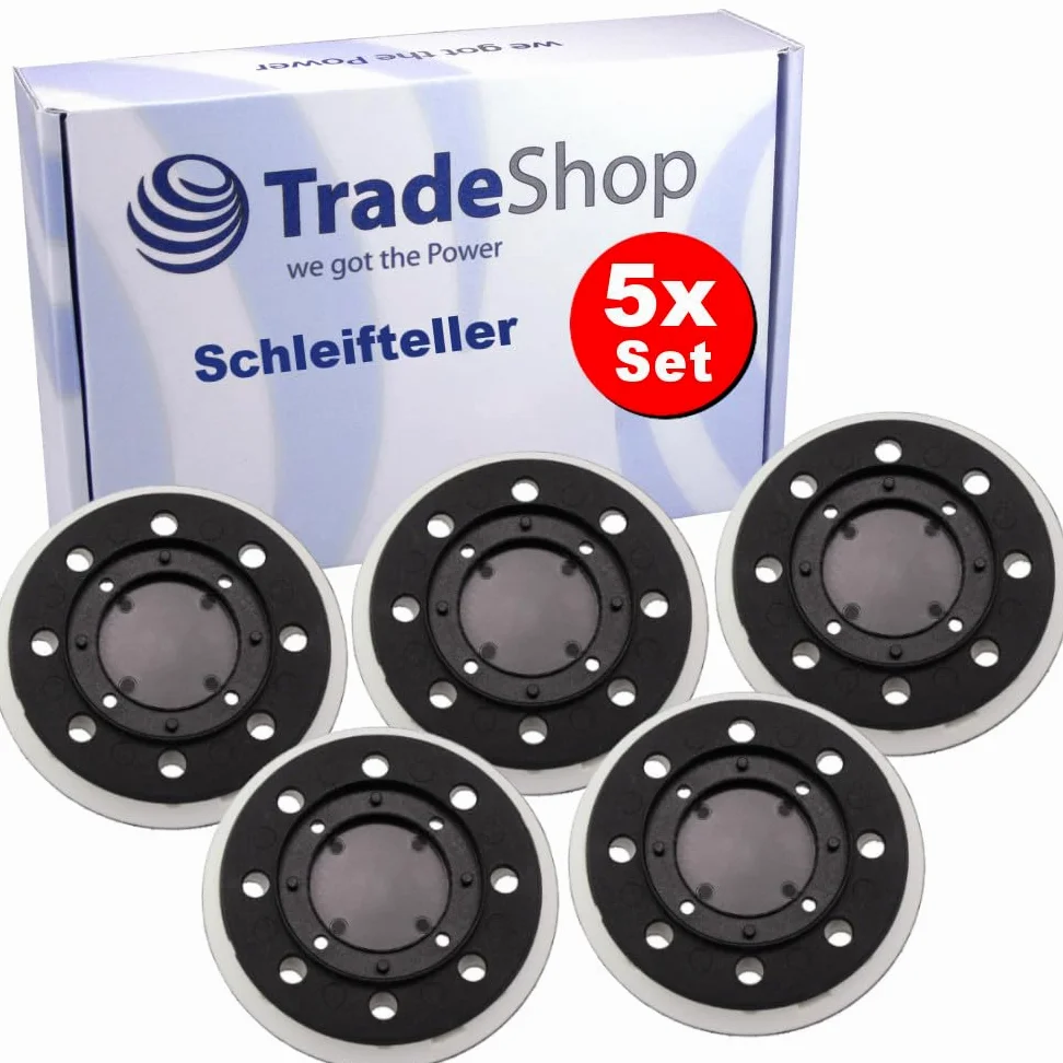 Trade-Shop talerz szlifierski na rzep, talerz podporowy 125 mm, kompatybilny z Festool ST-STF 125/8-M4-J W-HT, 492280 / szlifierka mimośrodowa, część zamienna