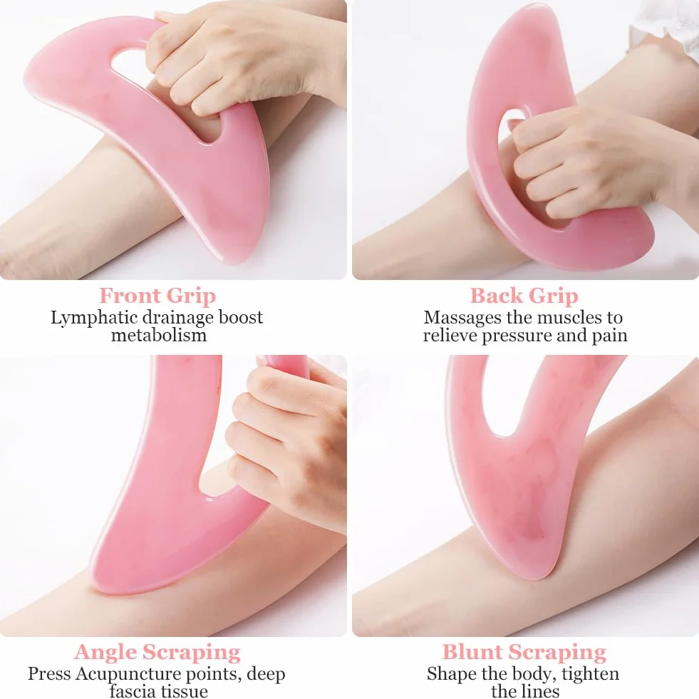 ACWOO Duży masażer gua sha, narzędzie do masażu gua sha, duży masażer limfatyczny, masażer cellulitowy, do nóg, pleców, twarzy, szyi, rozluźnienia mięśni i łagodzenia bólu, usuwanie zmęczenia