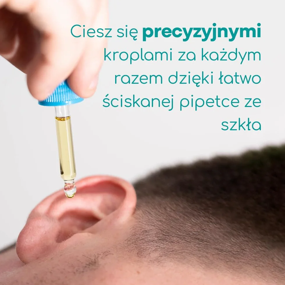 Zestaw Ze Strzykawką do Płukania Uszu od Medi Grade – z Kroplami z Oliwy z Oliwek – Wielorazowy – 3x Miękkie Końcówki Quad-Stream Do Usuwania Woskowiny – Na Zatkane Uszy Do Użytku Domowego