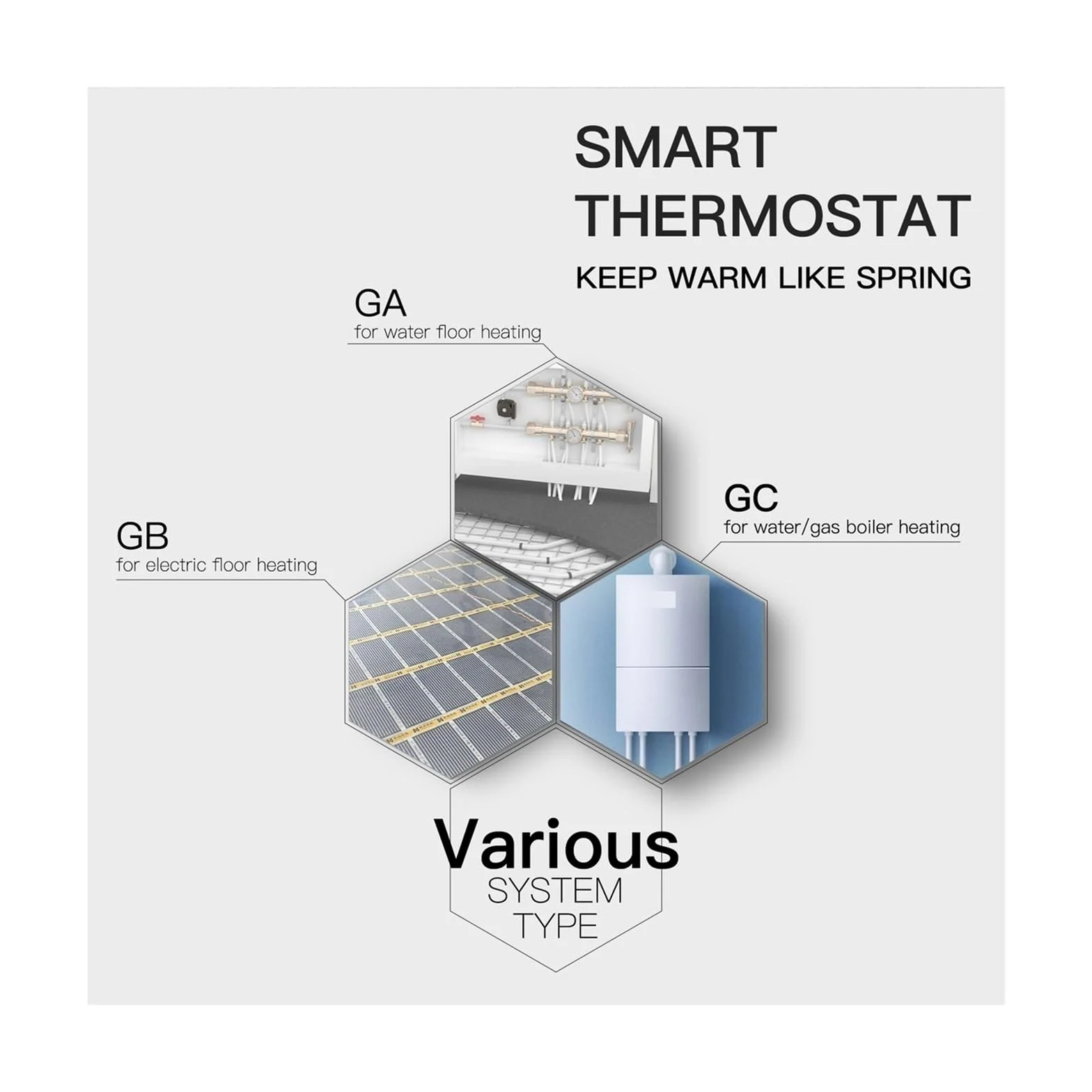 Inteligentny regulator temperatury termostatu WiFi woda elektryczna ciepła podłoga ogrzewanie kocioł gazowy działa OszczęDza Energię I Koszty Ogrzewania(Black,BHT-002-GALZ(Zigbee))