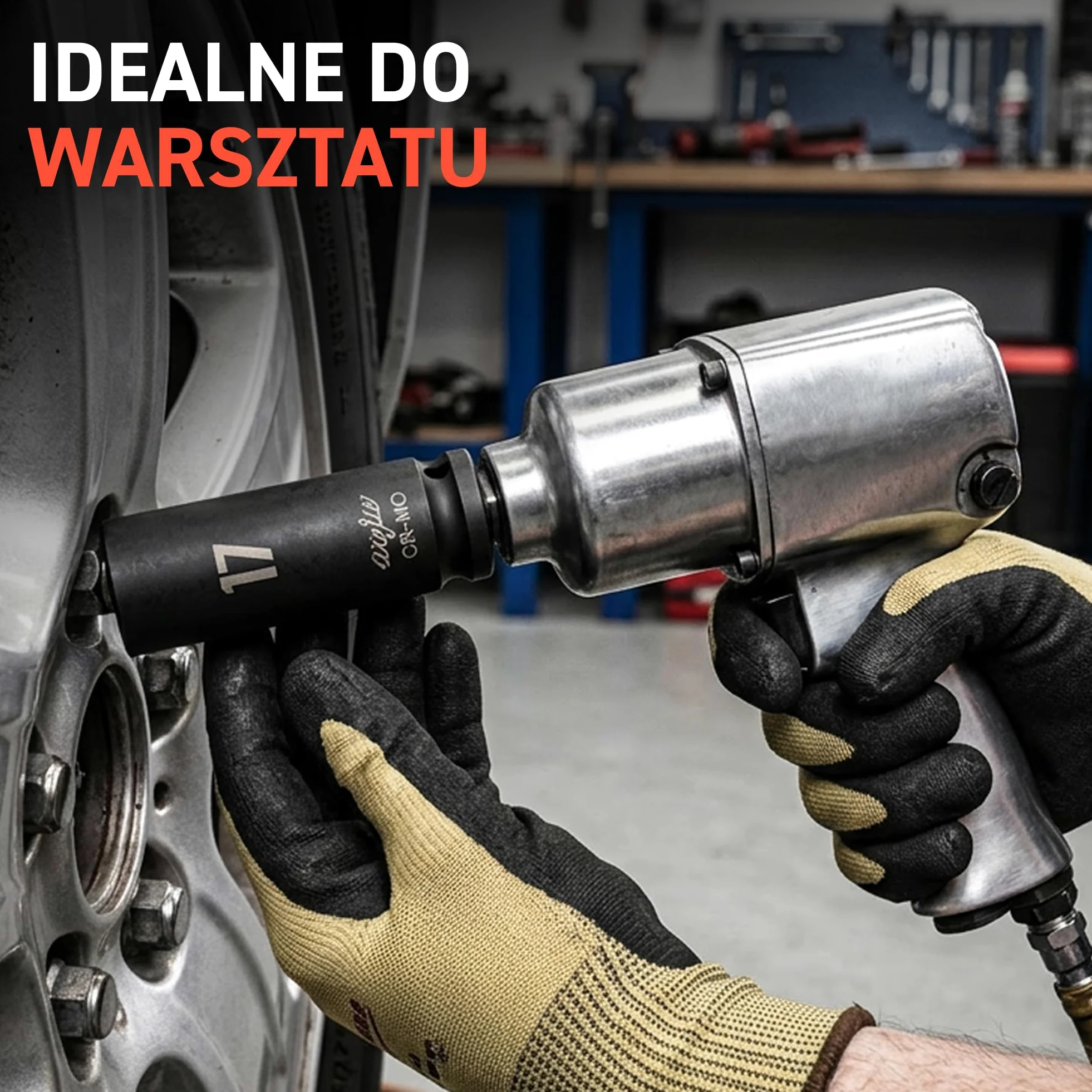 MJW Nasadki udarowe CrMo 1/2" 35 el. (8–32 mm krótkie, 10–32 mm długie) – zestaw nasadek udarowych do kluczy udarowych i narzędzi ręcznych – do garażu i profesjonalnego warsztatu