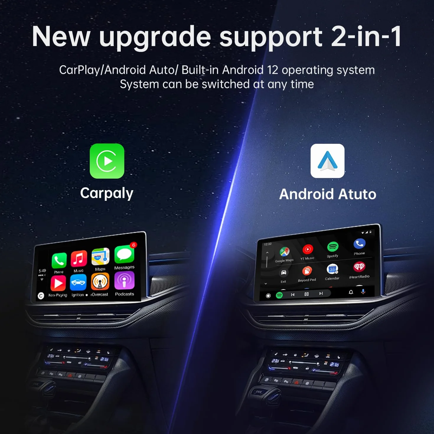 Bezprzewodowy adapter CarPlay Bluetooth 5.0 5G do iPhone'a