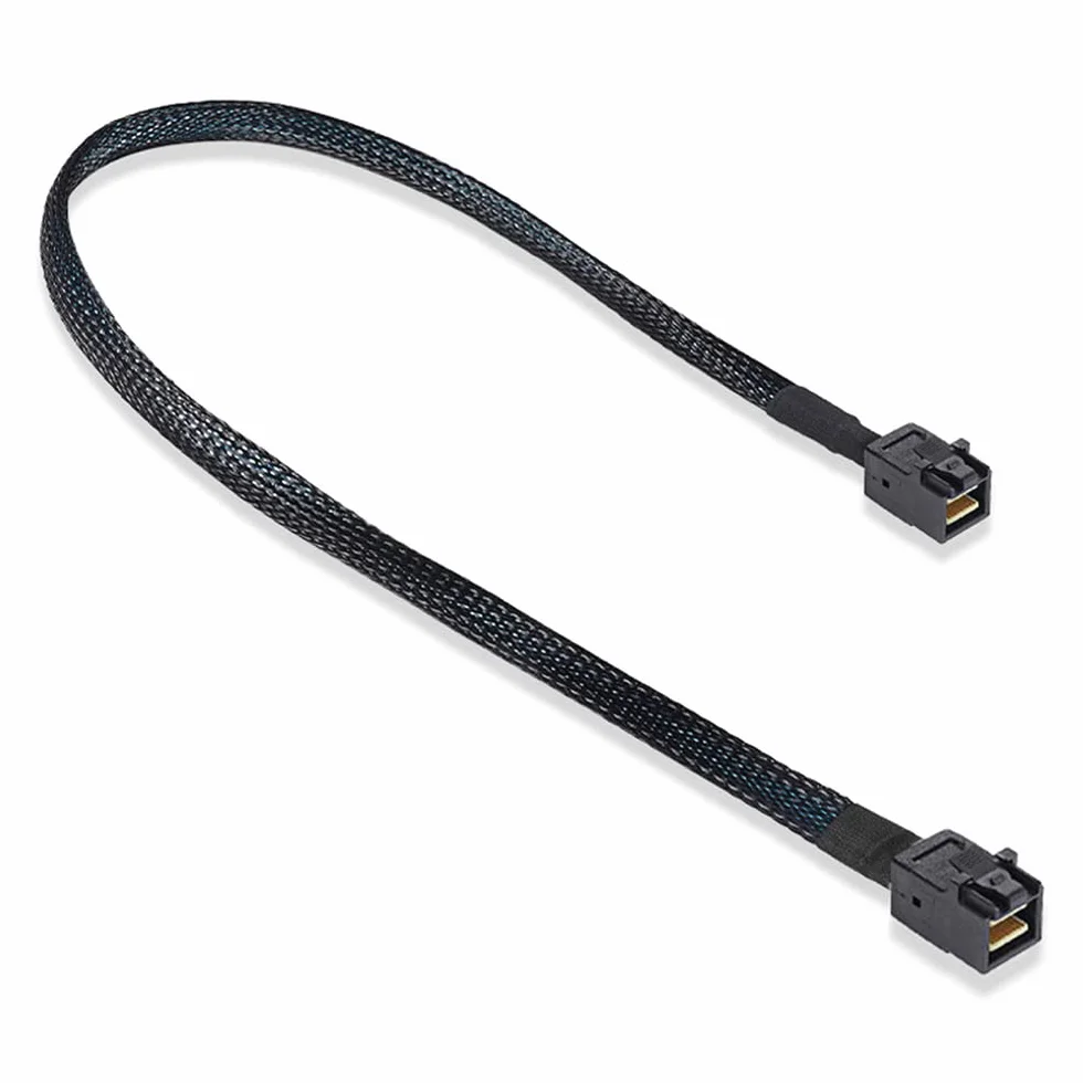 Wewnętrzny Mini SAS HD SFF-8643 do Mini SAS High Density HD SFF-8643 Przewód do serwera dyskowego RAID 50cm