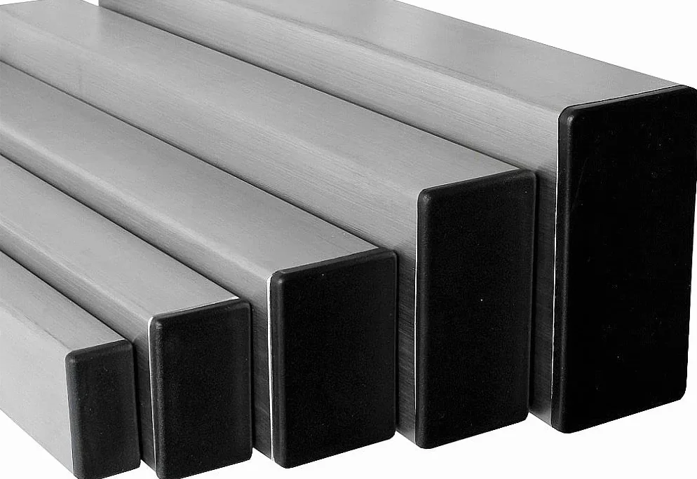 TIBU Zatyczki lamelowe prostokątne zaślepki do rur, zaślepki do rur, osłona, prostokątne, 30 sztuk, rury prostokątne, 70 x 30 x 2 mm