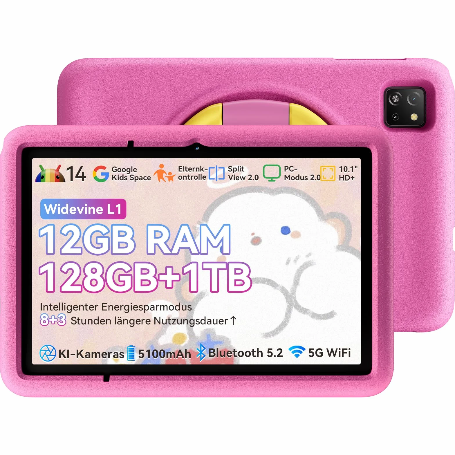 BLACKVIEW TAB A6 KIDS 10.1" 4/128GB Wi-Fi Różowy