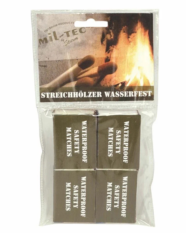 Mil-Tec Waterproof Matches 4-Pack