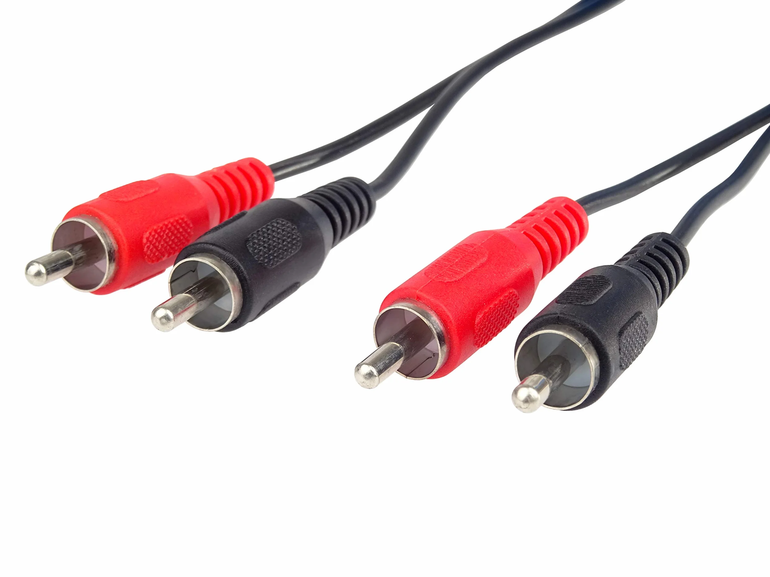 PremiumCord Kabel RCA 2m 2x Wtyk Na 2x Wtyk Kabel Połączeniowy Audio-Wideo Stereo Czarny