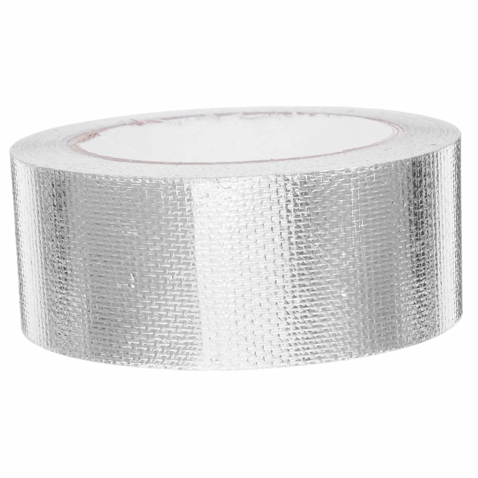 PRETYZOOM 1 Rolka Wytrzymałej Aluminiowej Taśmy Izolacyjnej Z Włókna Szklanego, Termoizolacyjna Taśma Wysokotemperaturowa, Ognioodporna Taśma Izolacyjna Do Kanałów Wentylacyjnych I Napraw