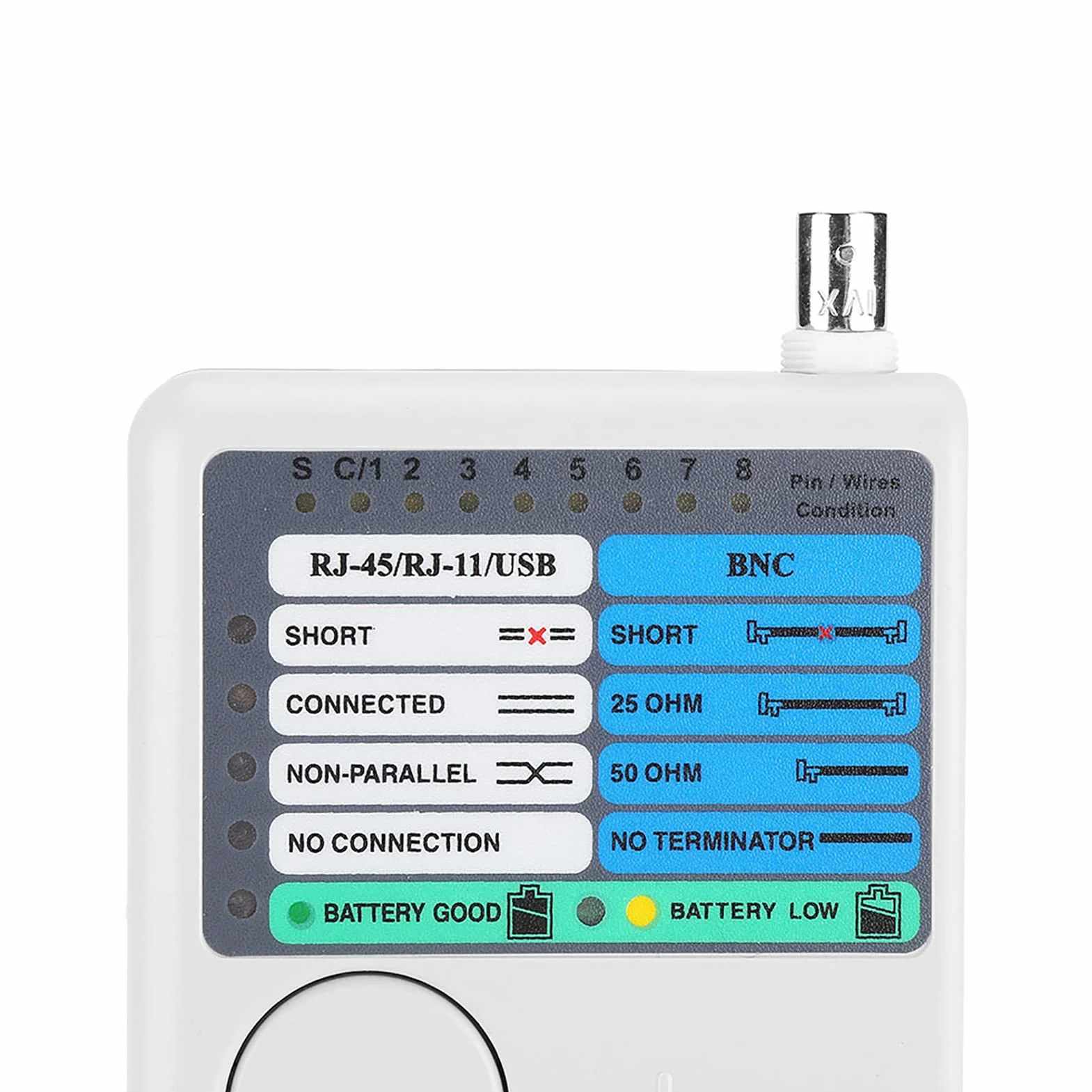 Tester Kabli Sieciowych 4-w-1 Przenośny Tester Kabli Sieciowych LAN Zdalny RJ11 RJ45 USB BNC do Kabli UTP STP