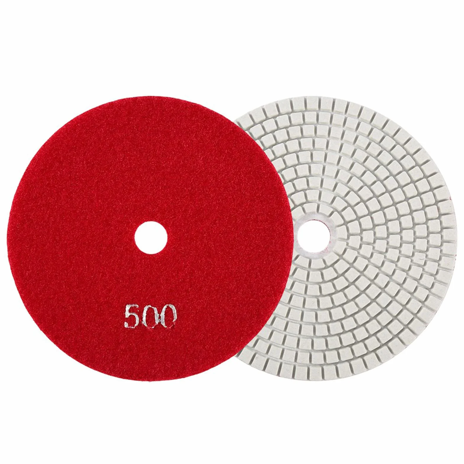 5 ''cal 125mm Mokre Diamentowe Podkładki Polerskie Tarcze Szlifierskie Granitowy Kamień Polski Pad do Granitowego Betonu Szlifierka do Marmuru lub Polerka(500)