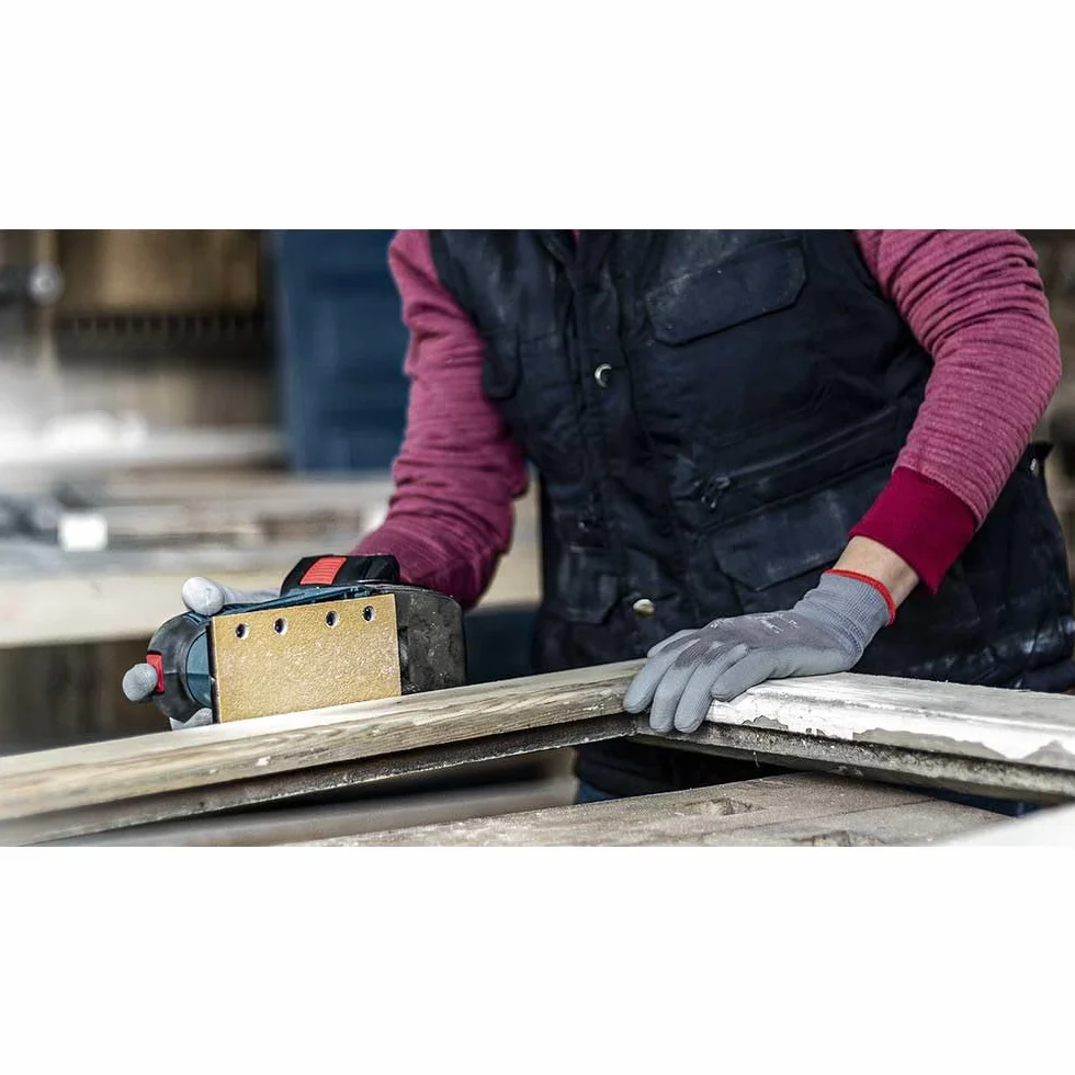 Bosch 10x Papiery ścierne EXPERT C470 z 8 otworami (do Farba na drewnie, Twarde drewno, Ø 93x186 mm, Ziarnistość 320, Professional Akcesoria Szlifierka oscylacyjna)