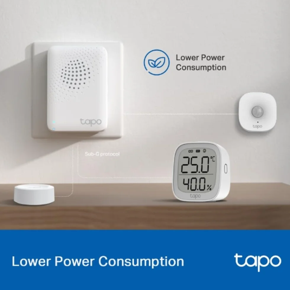 Tp-Link Tapo H100 Smarthub z Dzwonkiem, Biały, 6 x 5 x 7 cm