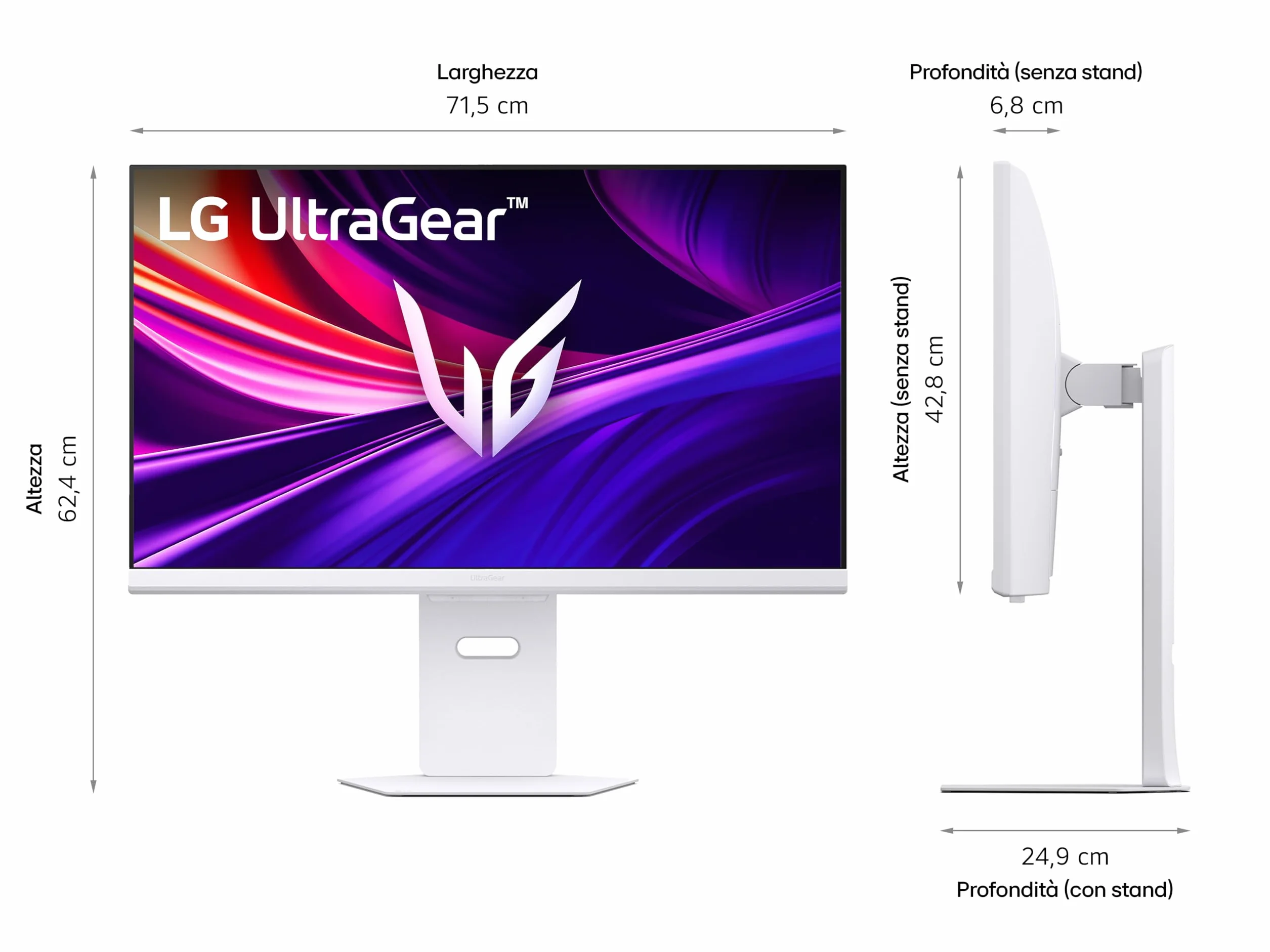 LG Ultragear™ 32G810SA-W 32" Gaming PC Display - Panel IPS o rozdzielczości UHD (3840x2160), 1ms 144Hz, DisplayHDR™ 400, DCI-P3 95% (CIE1976), FreeSync Premium, G-Sync kompatybilny