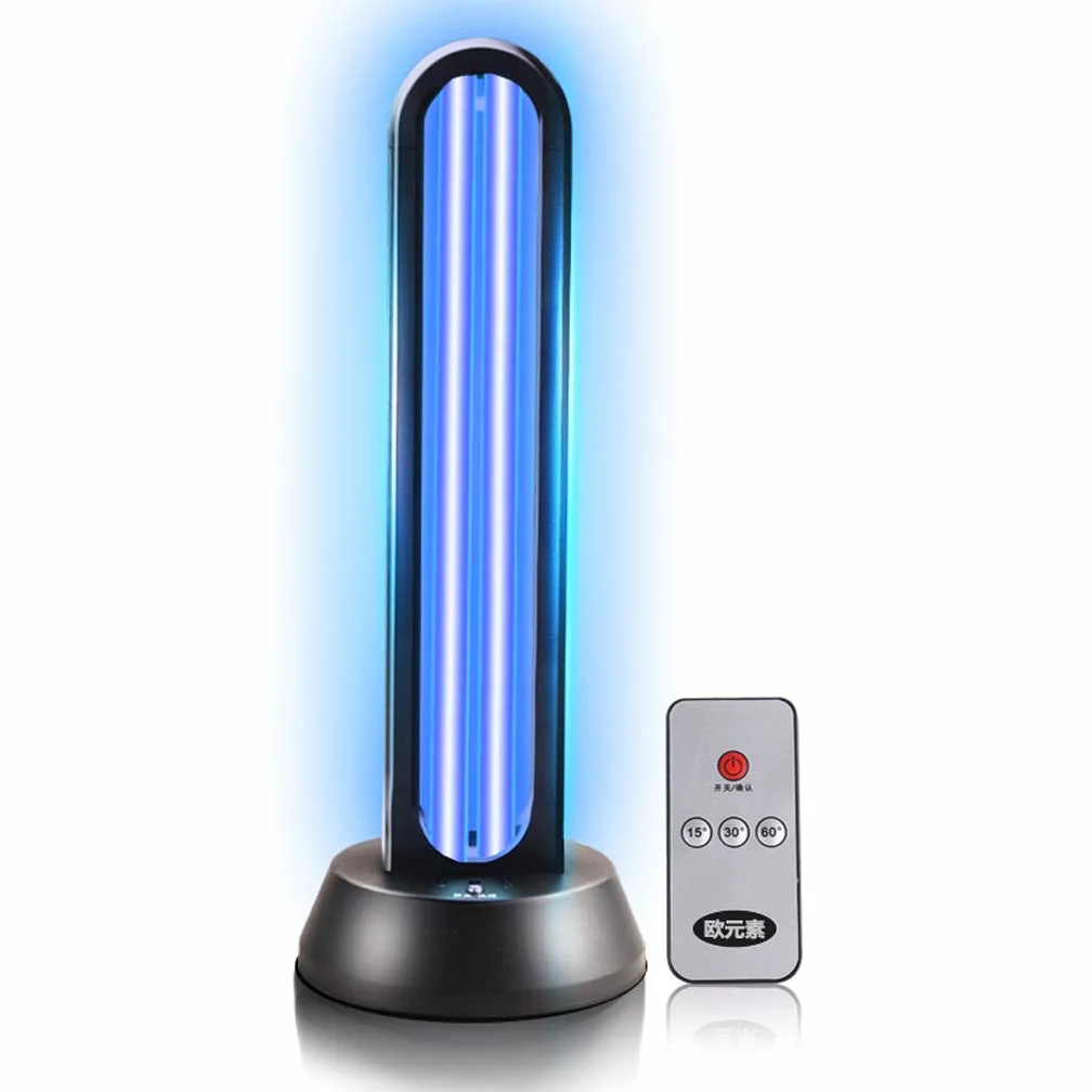 HYLR Lampa sterylizacyjna UV 65 W LED UV - lampa dezynfekująca UV - lampa do dezynfekcji UV - wskaźnik antybakteryjny 99% zabijających zarazki światła do łazienki, sypialni, kuchni, biura, hotelu