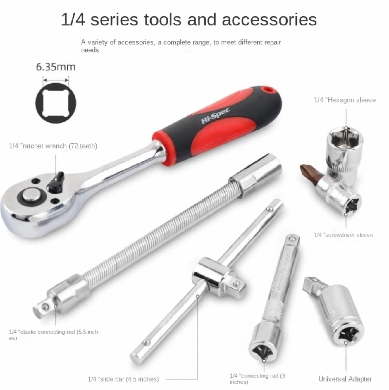 Samochód Narzędzie 40-częściowy Zestaw Kluczy Nasadowych Narzędzi Ręcznych Klucz Grzechotkowy Do Zestawu Naprawy Samochodu Zestaw