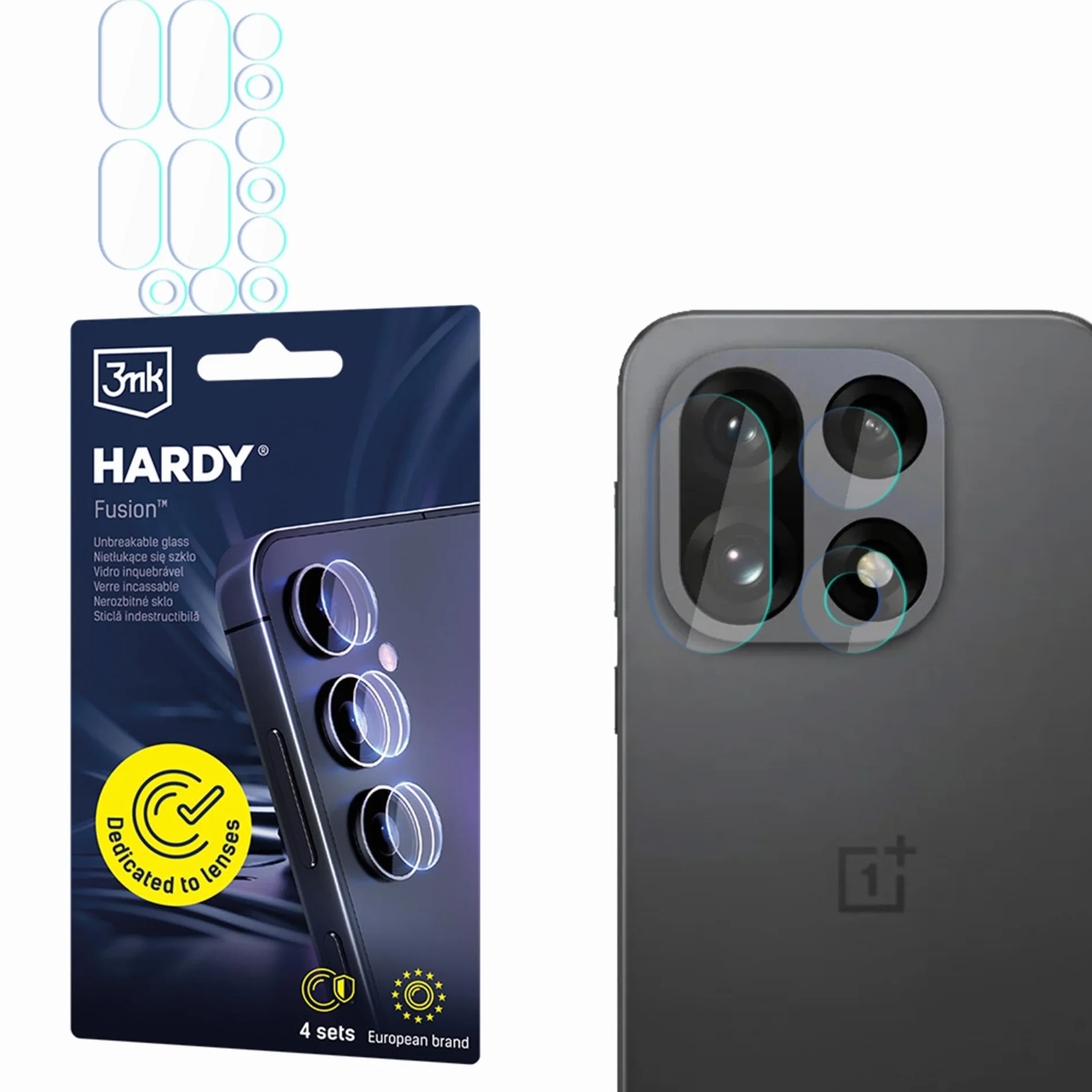 3mk Fusion Lens Protection Szkło Hybrydowe na Obiektyw do OnePlus 15 5G, Ochrona Soczewki