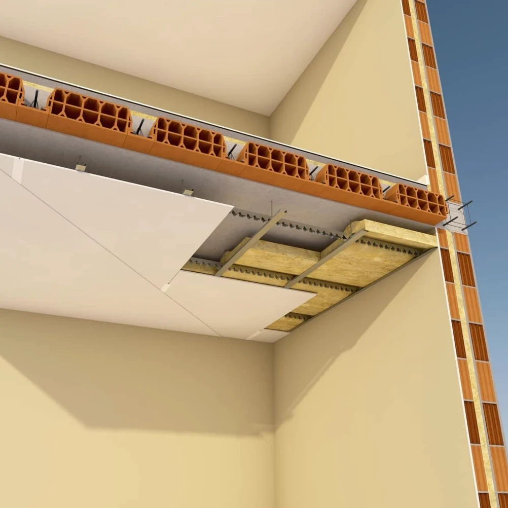 FUTURAZeta - Izolacja sufitu sufitowego otoczona izolacja akustyczna i termiczna wełna mineralna o grubości 95 mm rolki 6 metrów kwadratowych