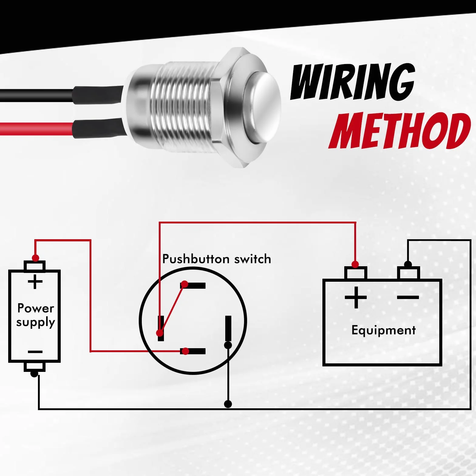 10 sztuk wodoszczelnych przycisków, przycisk 12 mm z drutem, chwilowy przełącznik ciśnieniowy ze stali nierdzewnej, przełącznik 5 A, 12 V/24 V//125 V/250 V, do klaksonów, elektrycznego dzwonka