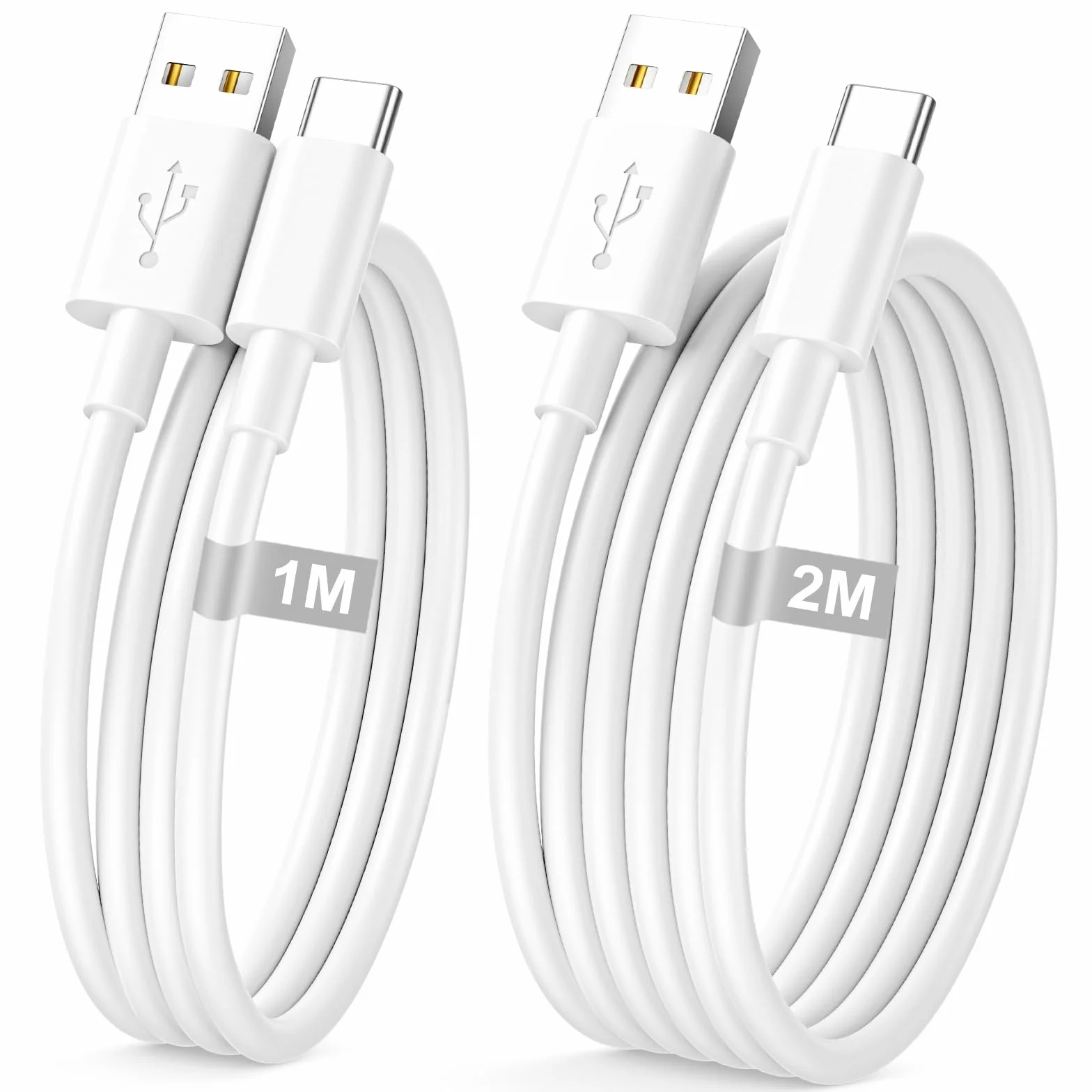 Kabel Carplay do iPhone'a 17/16/15, Kabel Ładujący USB C, zestaw 2 sztuki 1M + 2M kabel USB do USB C kabel Ładujący do iPhone'a Przewody do ładowania Przewód ładujący do iphone'a 17 16 15 Pro Max Plus