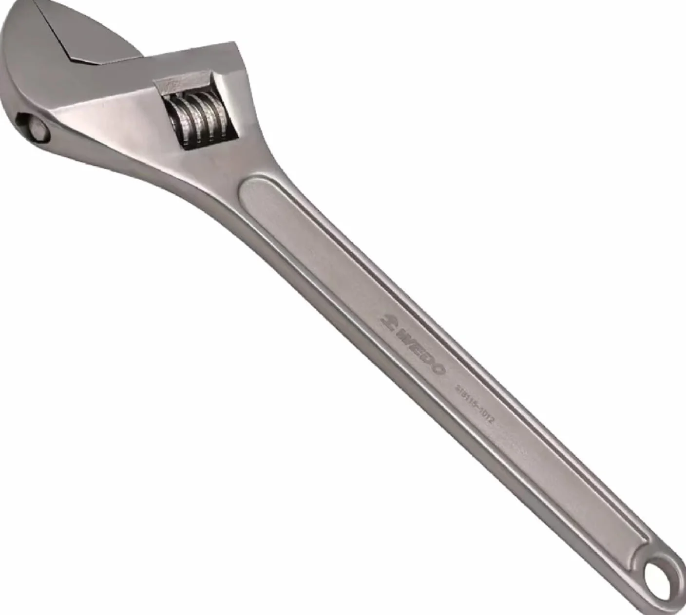 WEDO Klucz nastawny ze stali nierdzewnej, klucz nastawny, precyzyjnie frezowane szczęki dla maksymalnej siły chwytu, antykorozyjny, standard DIN, kuty matrycowy, odporny na rdzę, trwały, otwarty maks.