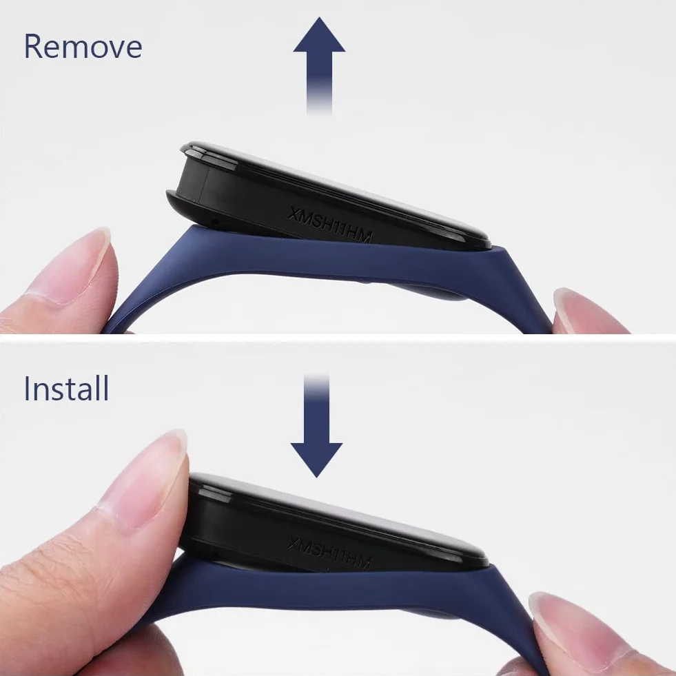 Pasek do Xiaomi Mi Band 7 6 5 4 3 silikonowy dzianinowy ze stali nierdzewnej regulowany sportowy 20 szt.