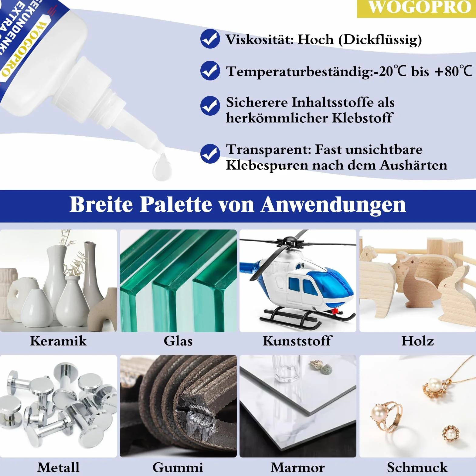 Klej błyskawiczny, 30 g, bardzo mocny, super klej, odporny na działanie wody, odporny na wysokie temperatury, z zamknięciem igłowym, odporny na wysychanie, uniwersalny klej do plastiku, szkła, metalu