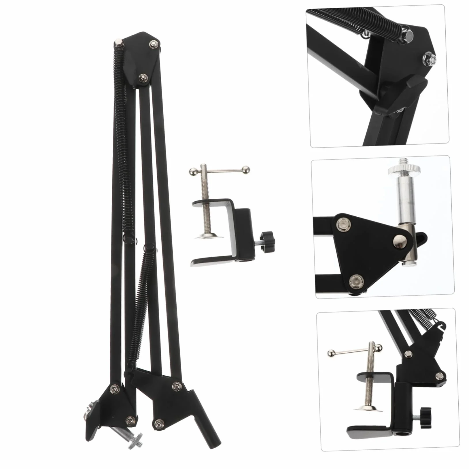 OSALADI Regulowany Stojak Webcam z Klipsem Do Montażu Ramie Scissor Arm Do Użytku Domowego i Studio Stabilny i Łatwy Ustawieniu Idealny Nagrywania i Strimowania