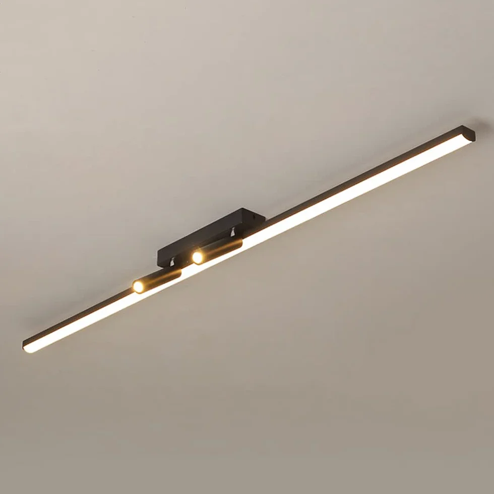 Liniowa lampa sufitowa LED 31.5 "Reflektor do montażu powierzchniowego, minimalistyczny żyrandol na wyspę 80 cm Oprawa oświetleniowa Reflektory sufitowe do kuchni Jadalnia Komercyjna sypialnia