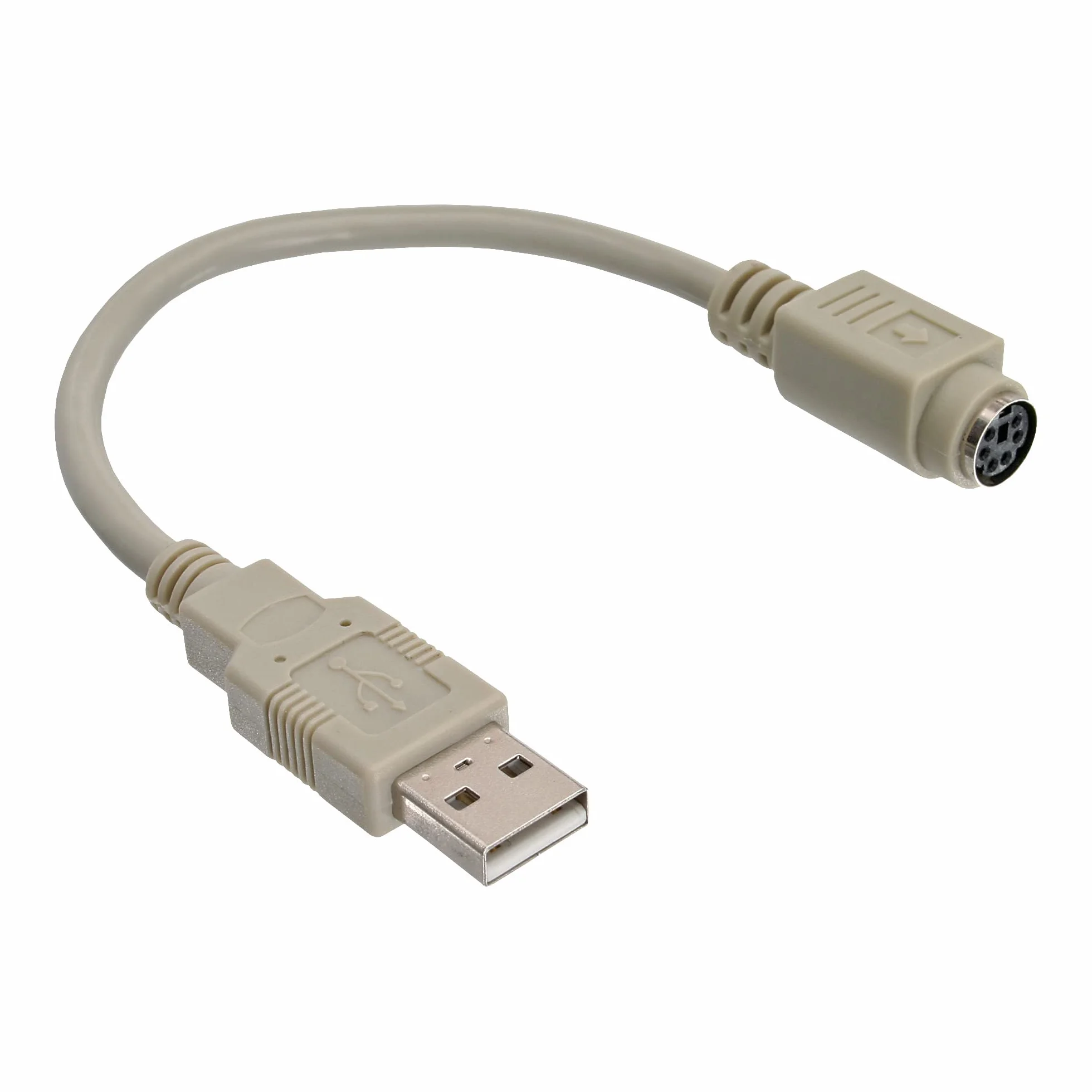 Intos USB kabel adaptera USB-PS/2 USB-A wtyczka - mDIN6 gniazdo 0,20 m