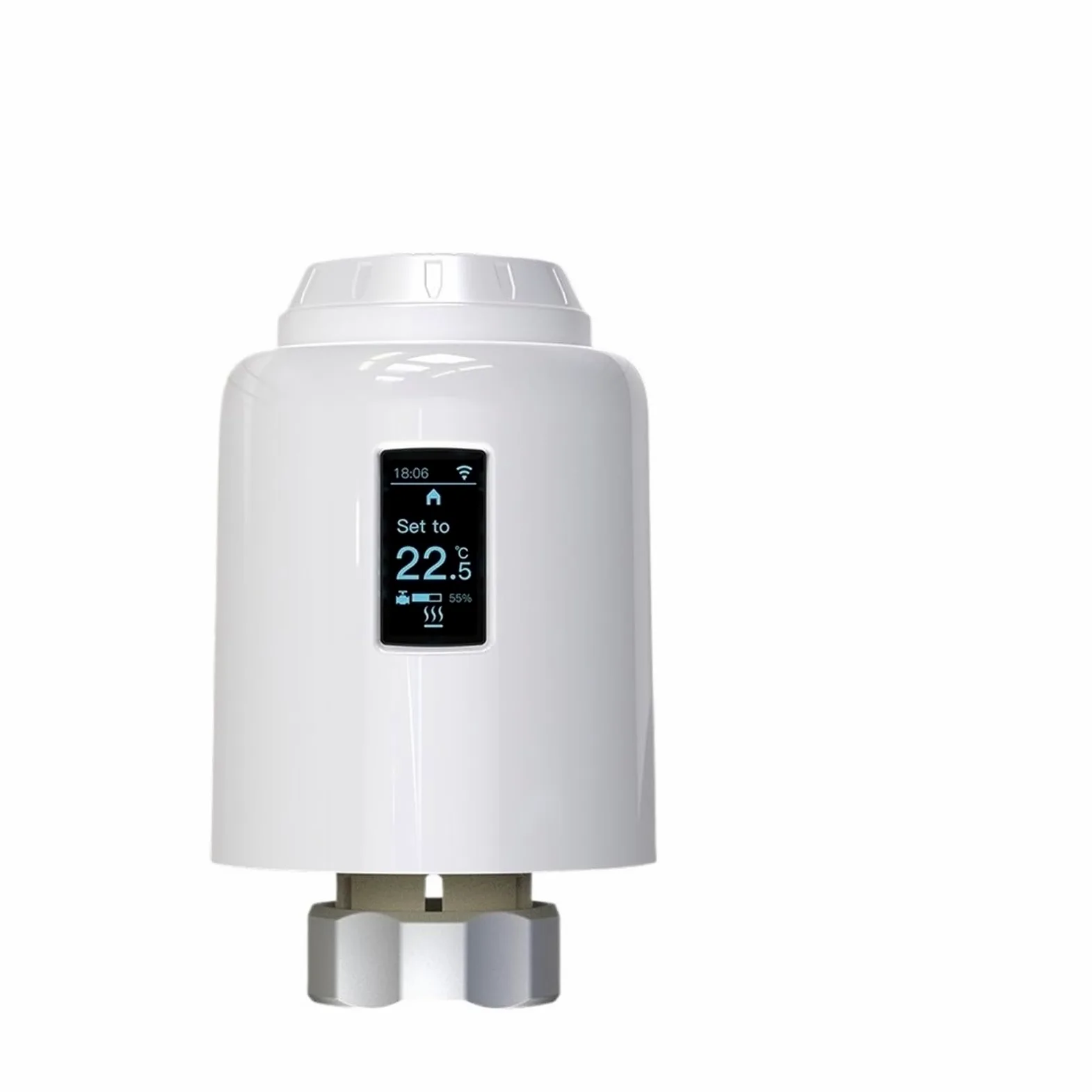 Inteligentny termostatyczny zawór grzejnikowy TRV, programowalny, aplikacja, zdalny regulator temperatury z OszczęDza Energię I Koszty Ogrzewania(OLED Screen)