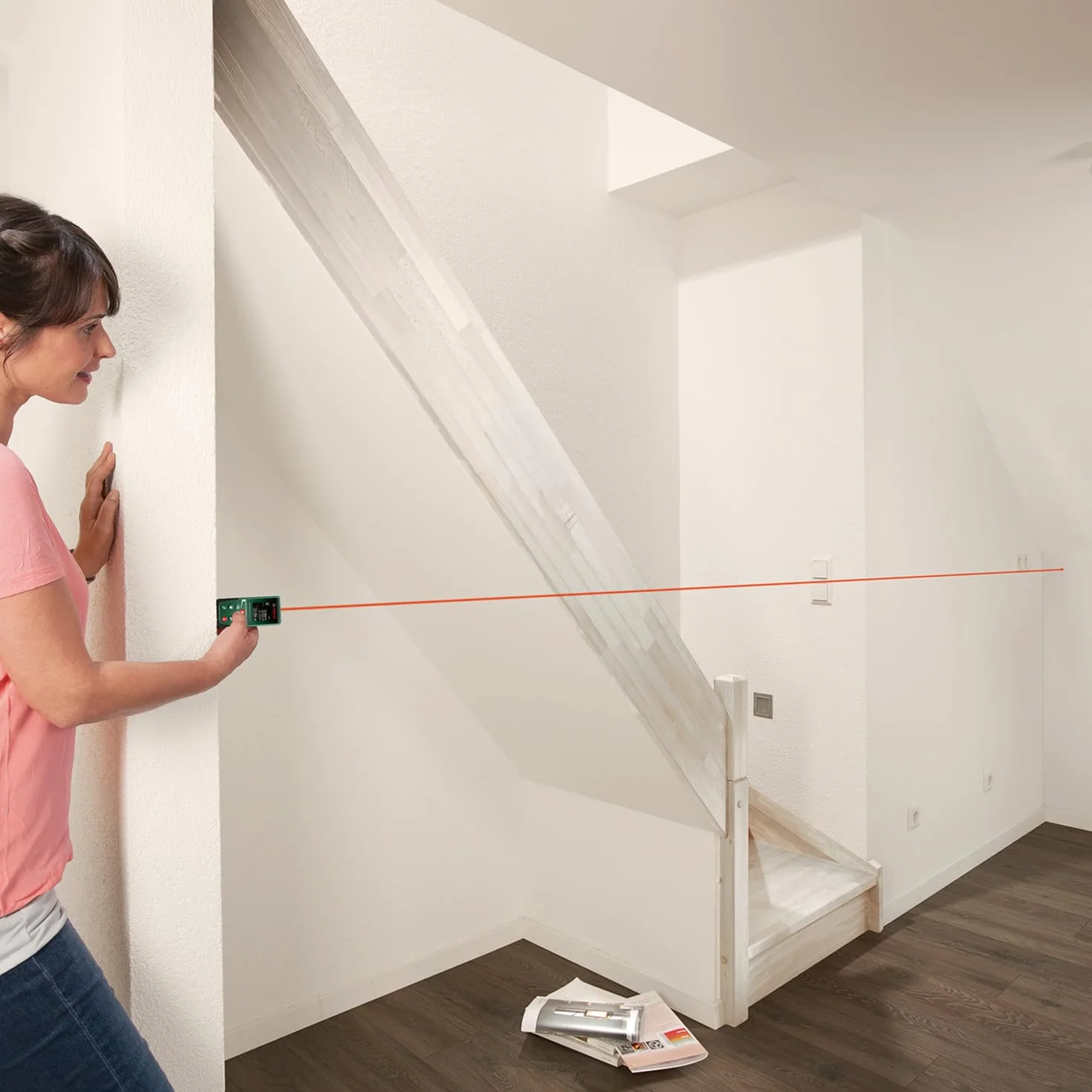 Bosch Home And Garden Dalmierz Laserowy Universaldistance 50 C (Precyzyjny Pomiar Odległości w Zakresie do 50 m, Komunikacja przez Bluetooth, Funkcje Pomiarowe, Opakowanie Kartonowe)