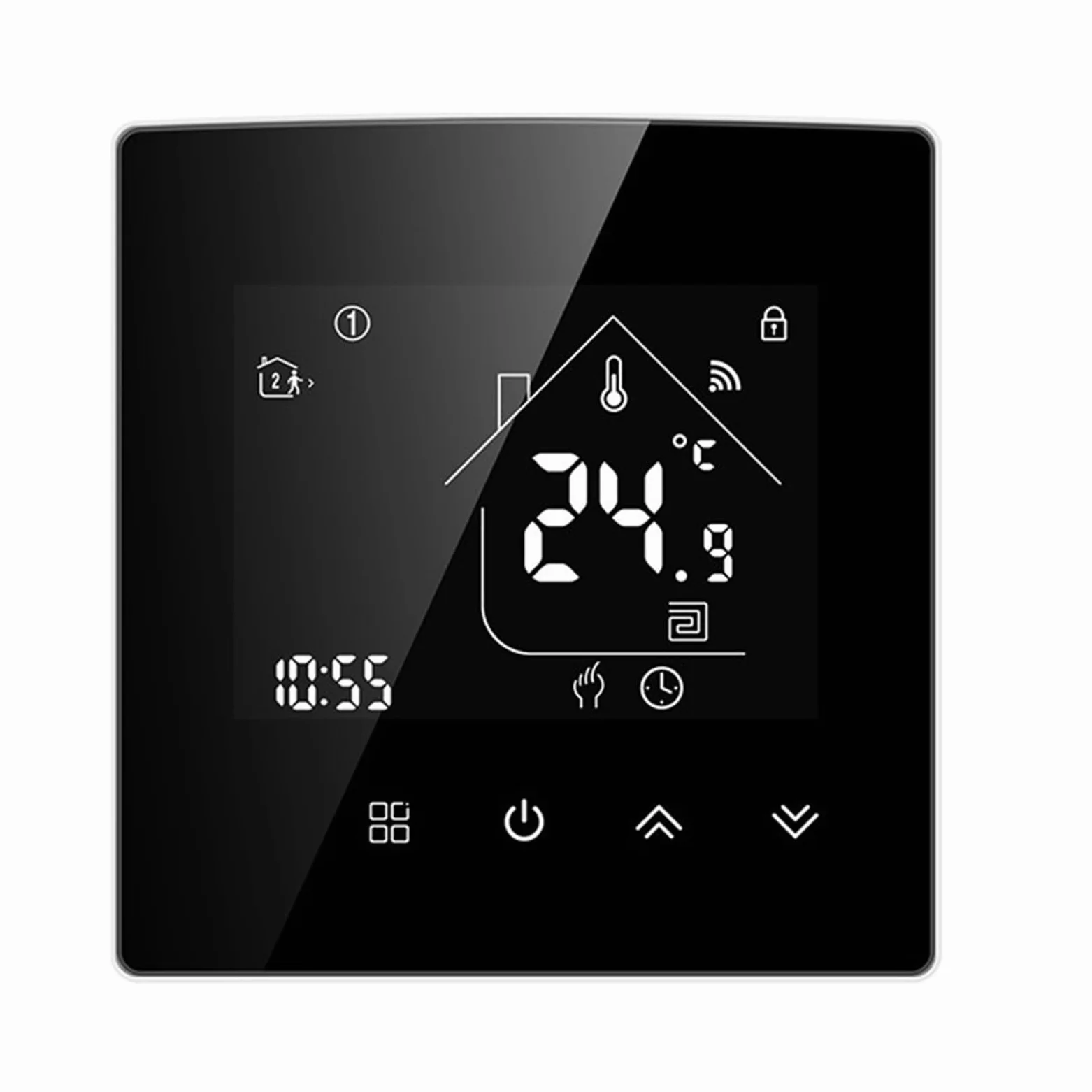 Inteligentny termostat WiFi, woda/elektryczne ogrzewanie podłogowe wodny kocioł gazowy regulator temperatury działa Precyzja łatwość Konfiguracji(Water Gas Boiler)