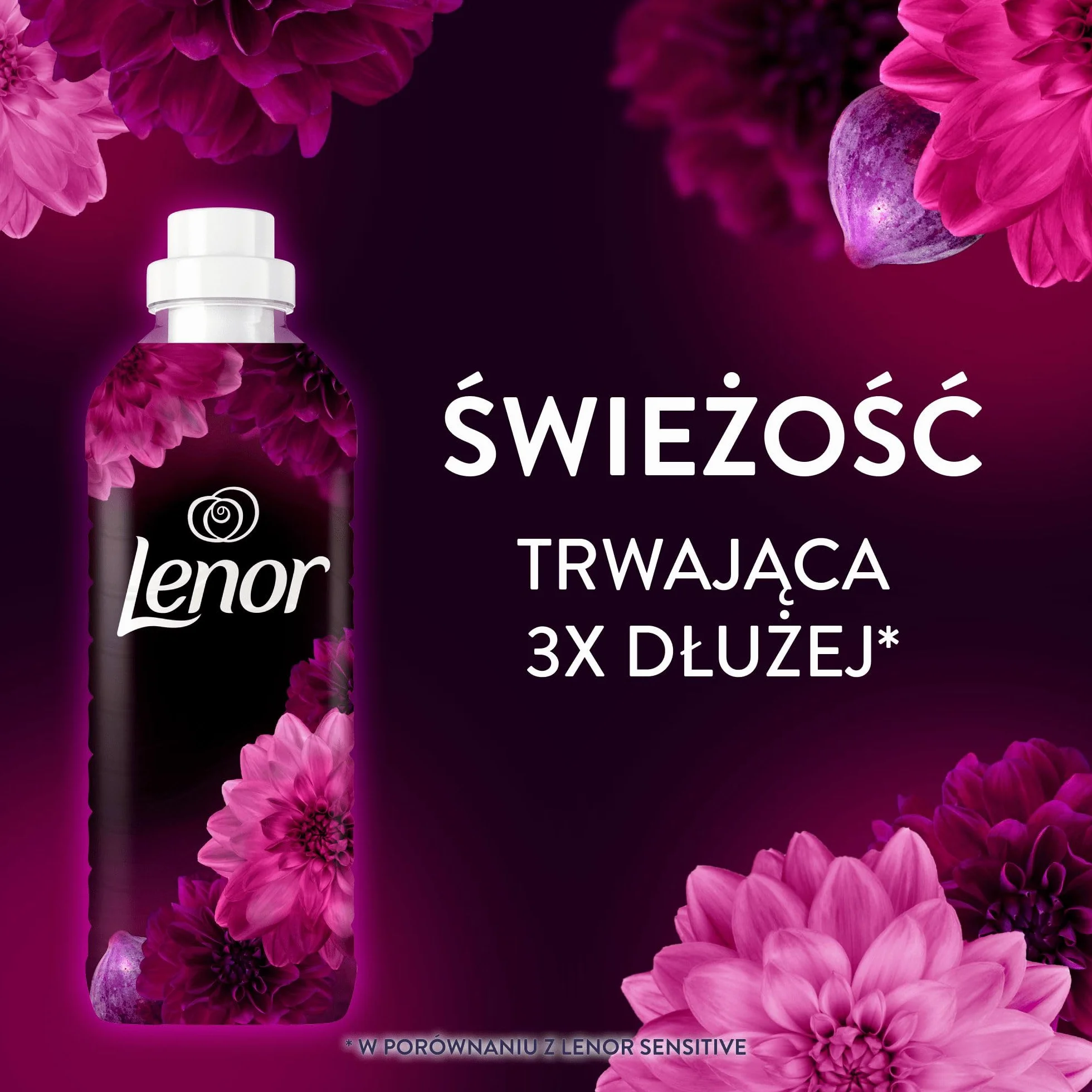Lenor płyn do płukania tkanin, 59 prań, Lotus Flower & Diamond Figs, kolekcja Perfume Therapy zapewniająca 3 razy dłużej utrzymujący się zapach
