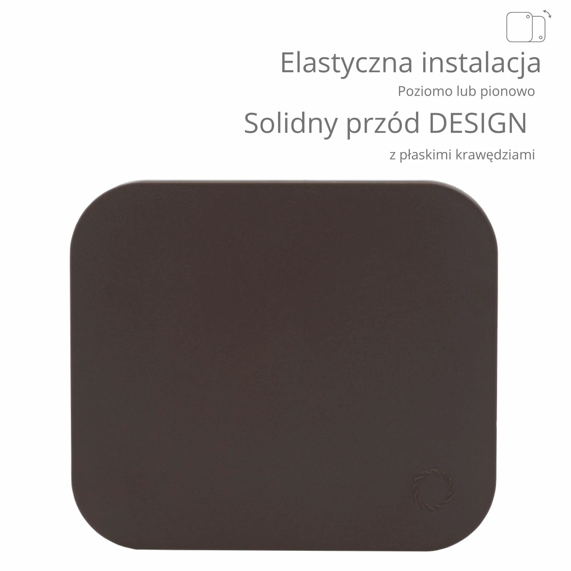 Turbionaire Trend 100 Sdbc – Wentylator Łazienkowy I Kuchenny, Panel Dark Brown Chocolate Matowy, Ø100 Mm, 85 M3/H, 35 Pa, Cichy 33 Db, Zawór Zwrotny, Ipx4, Gwarancja 3 Lata.