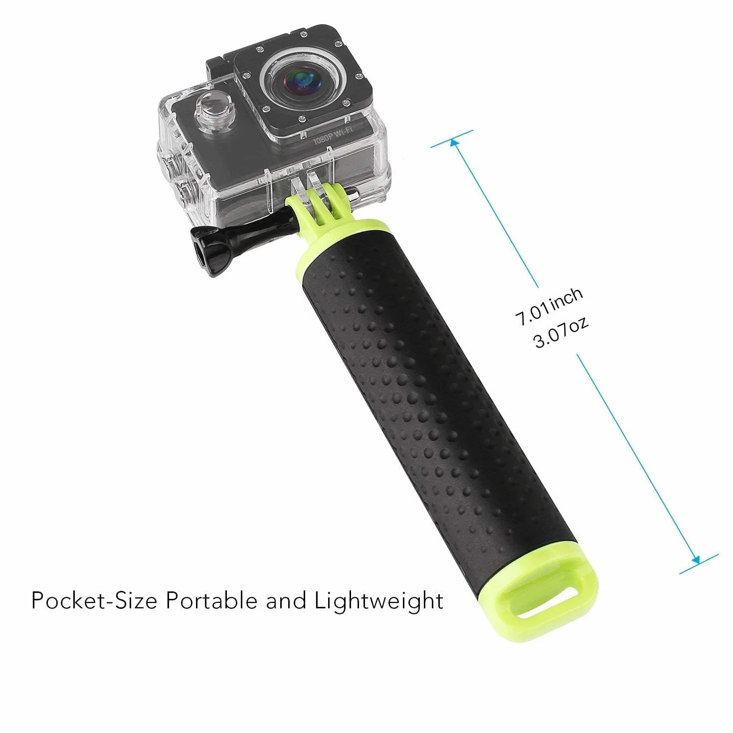 WOLFANG Action Camera -floating handle na rękę monopod ręczny floating selfie stick do kamery sportowej