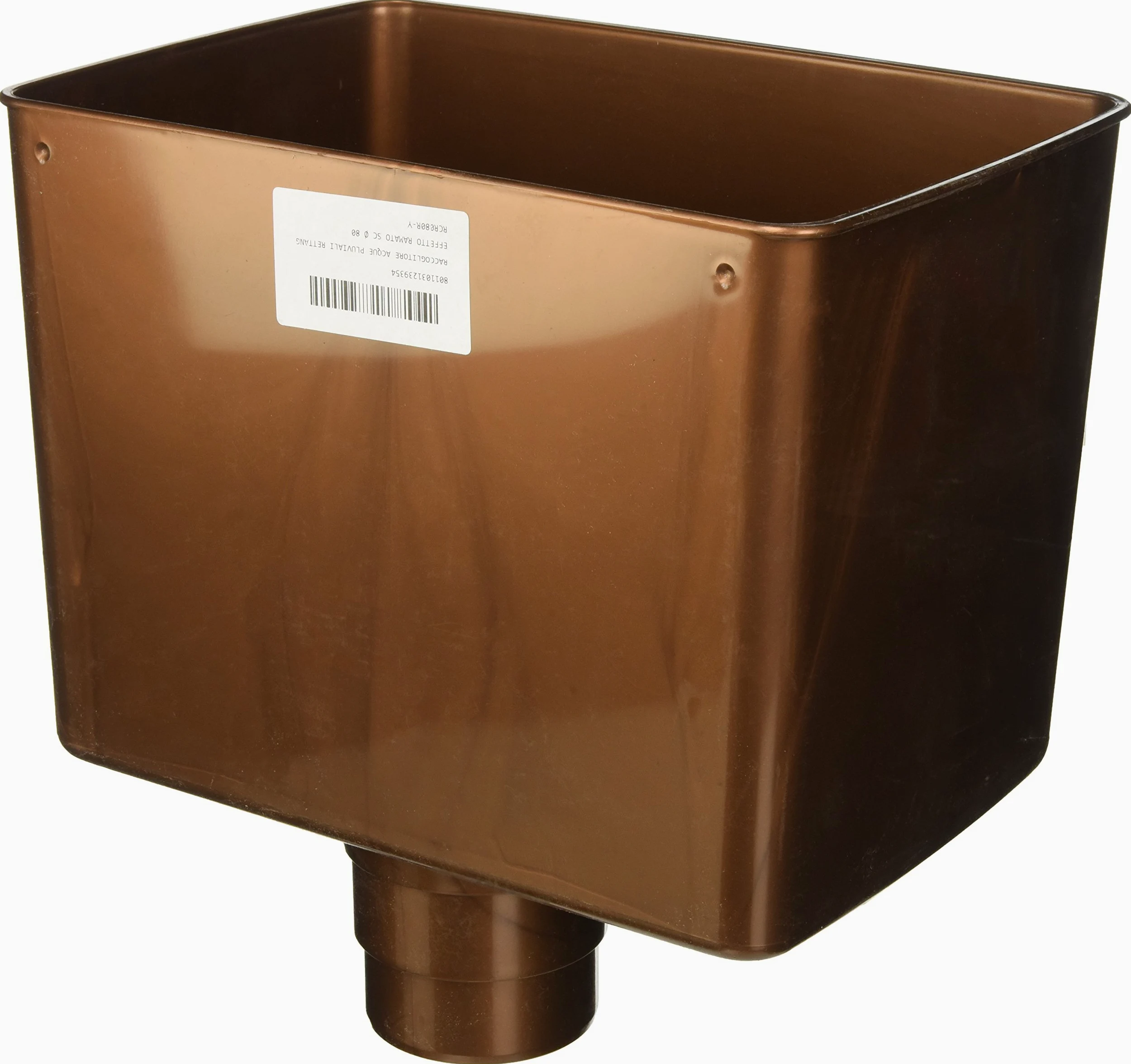 First Plast rcr080r-y segregator lasu deszczowego prostokątny, miedziany, 80 mm