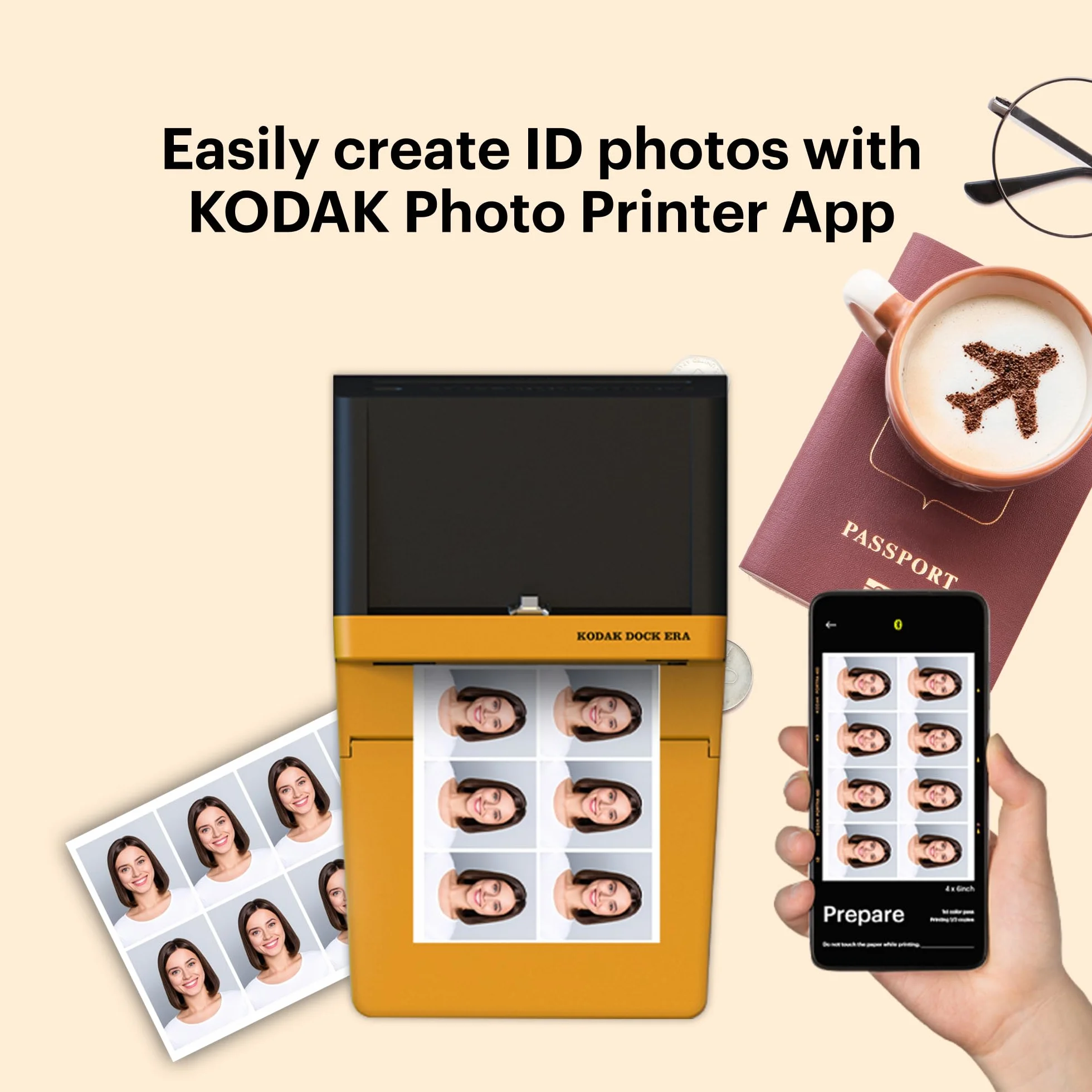 KODAK Żółta drukarka fotograficzna