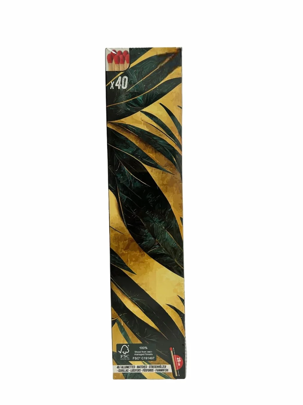 Długie zapałki XXL długie zapałki 28 cm pudełko 40 zapałek do kominka do grilla drewniane mecze duży rozmiar 28 cm zapałki drewniane mecze grill kominek
