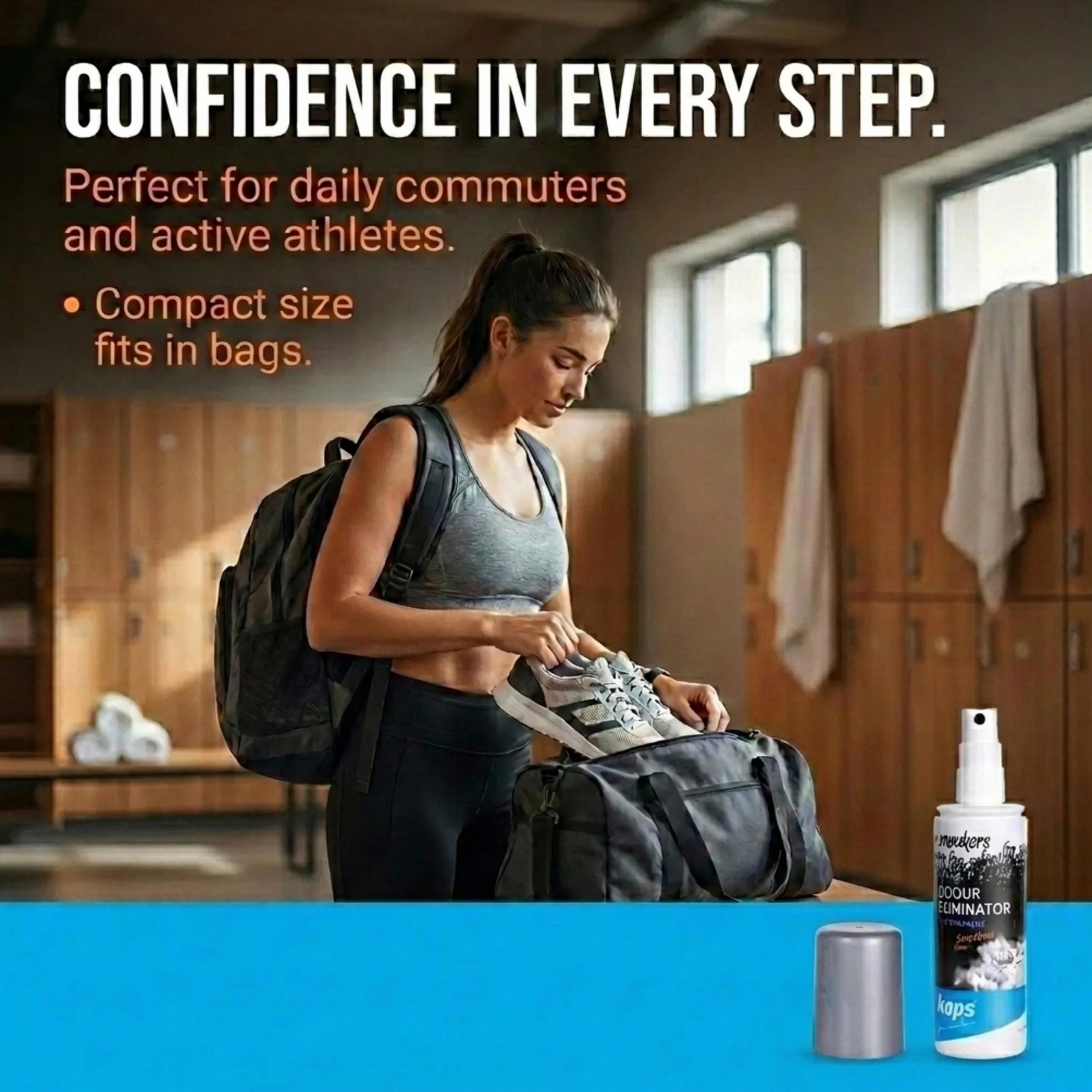 Sneakers Odour Eliminator - Odświeżacz Dezodorant do Sneakersów i Obuwia Codziennego, Zapach grejpfruta, z Nanocząsteczkami Srebra